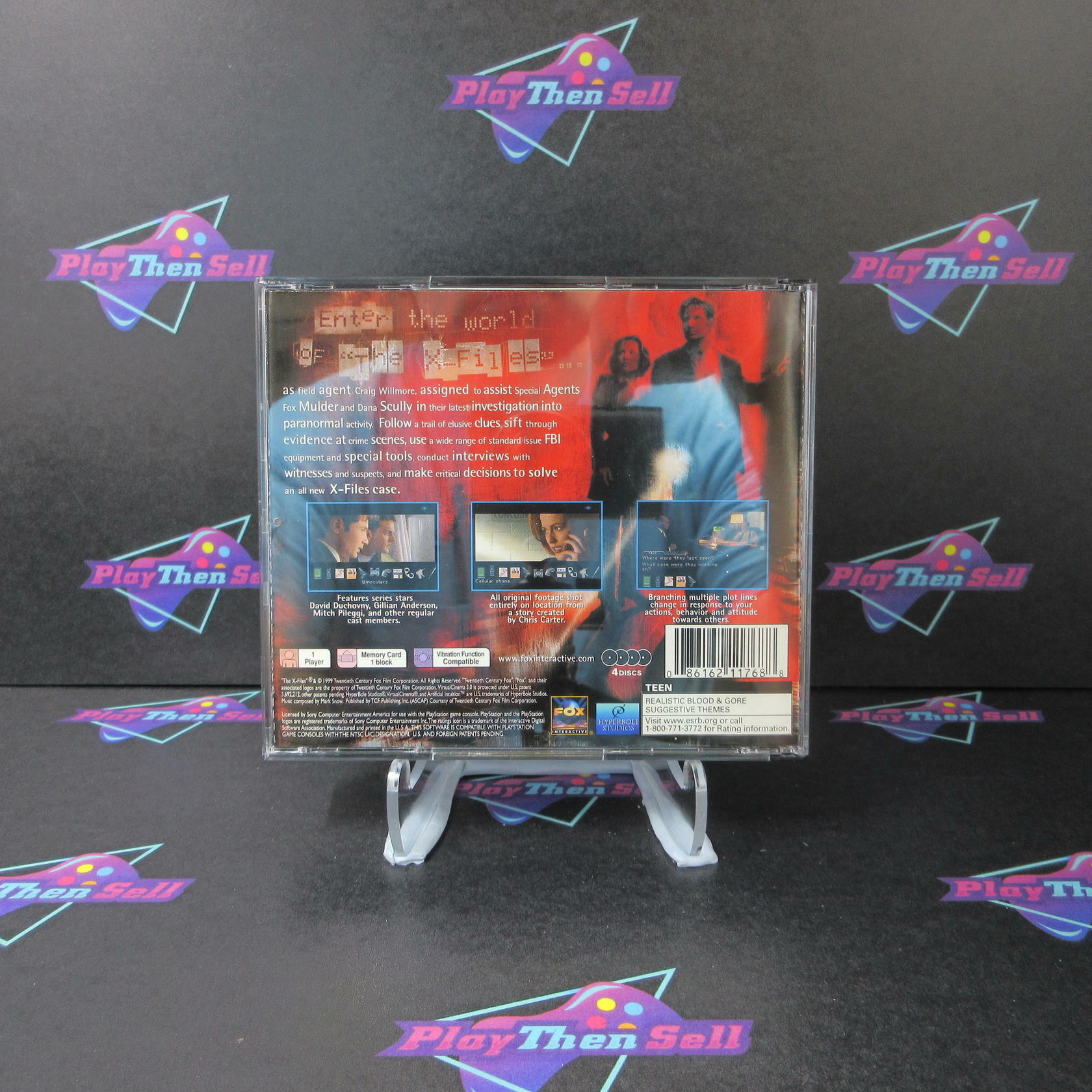 The X-Files PS1 Playstation 1 + Reg Card - Like New