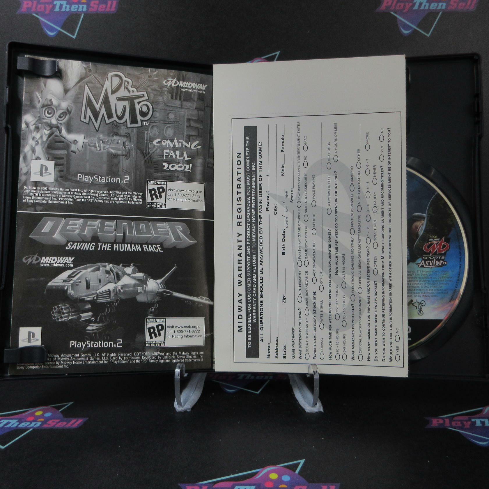 Gravity Games Bike + Reg Card PS2 PlayStation 2 AD Complete CIB - Very Good