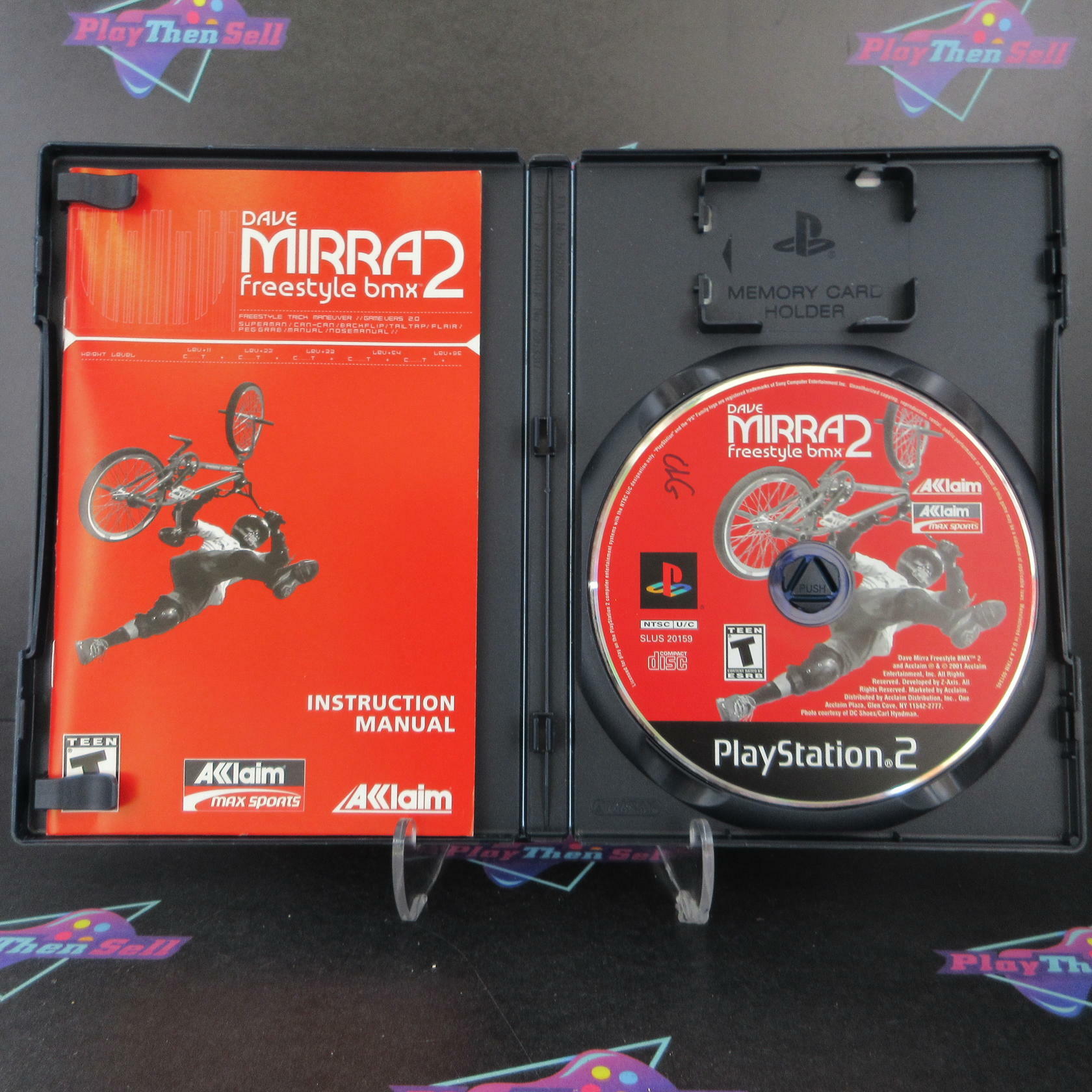 Dave Mirra 2 Freestyle BMX PS2 PlayStation 2 AD/DD + Reg Card Complete CIB - Very Good