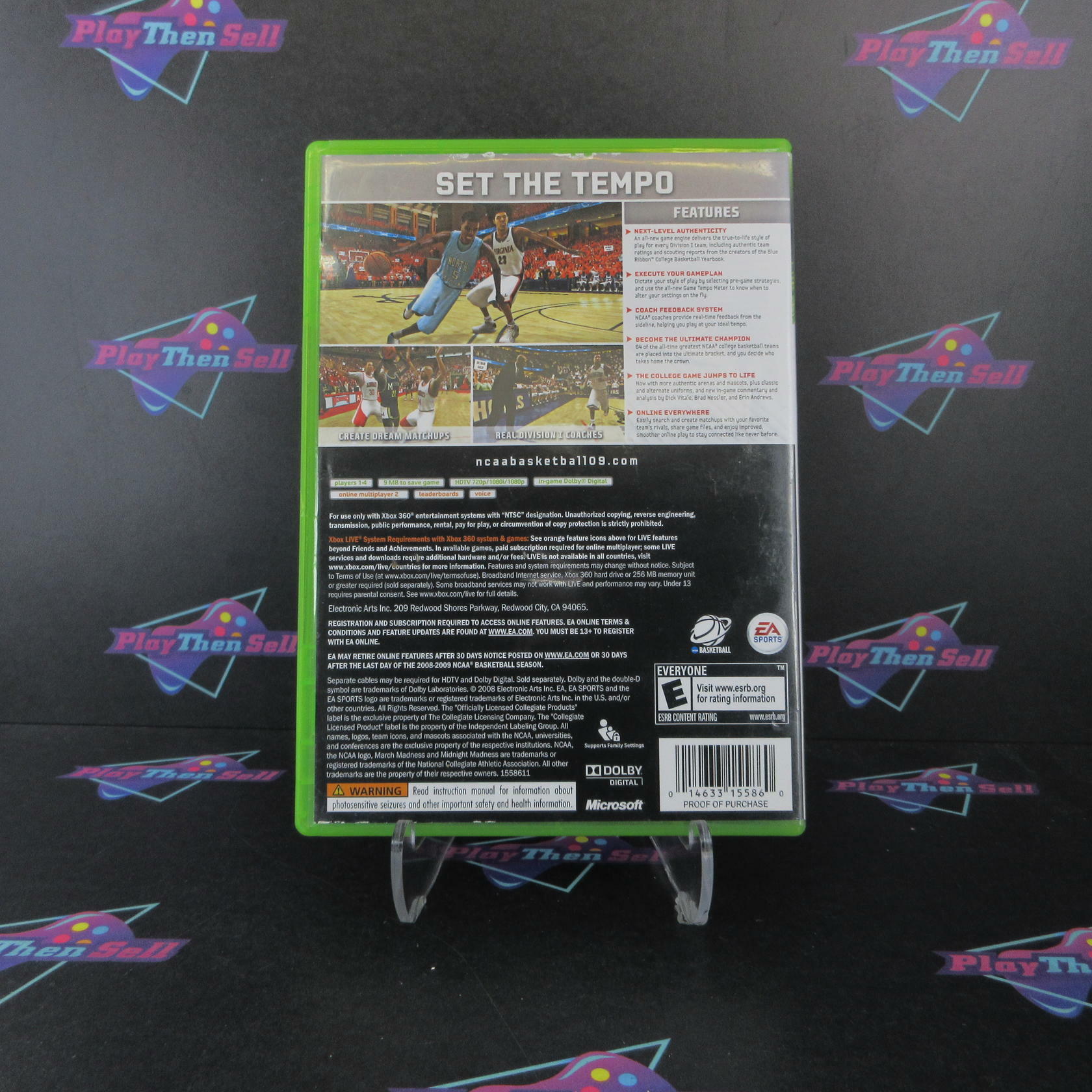 NCAA Basketball 09 Xbox 360 AD/NM - Very Good