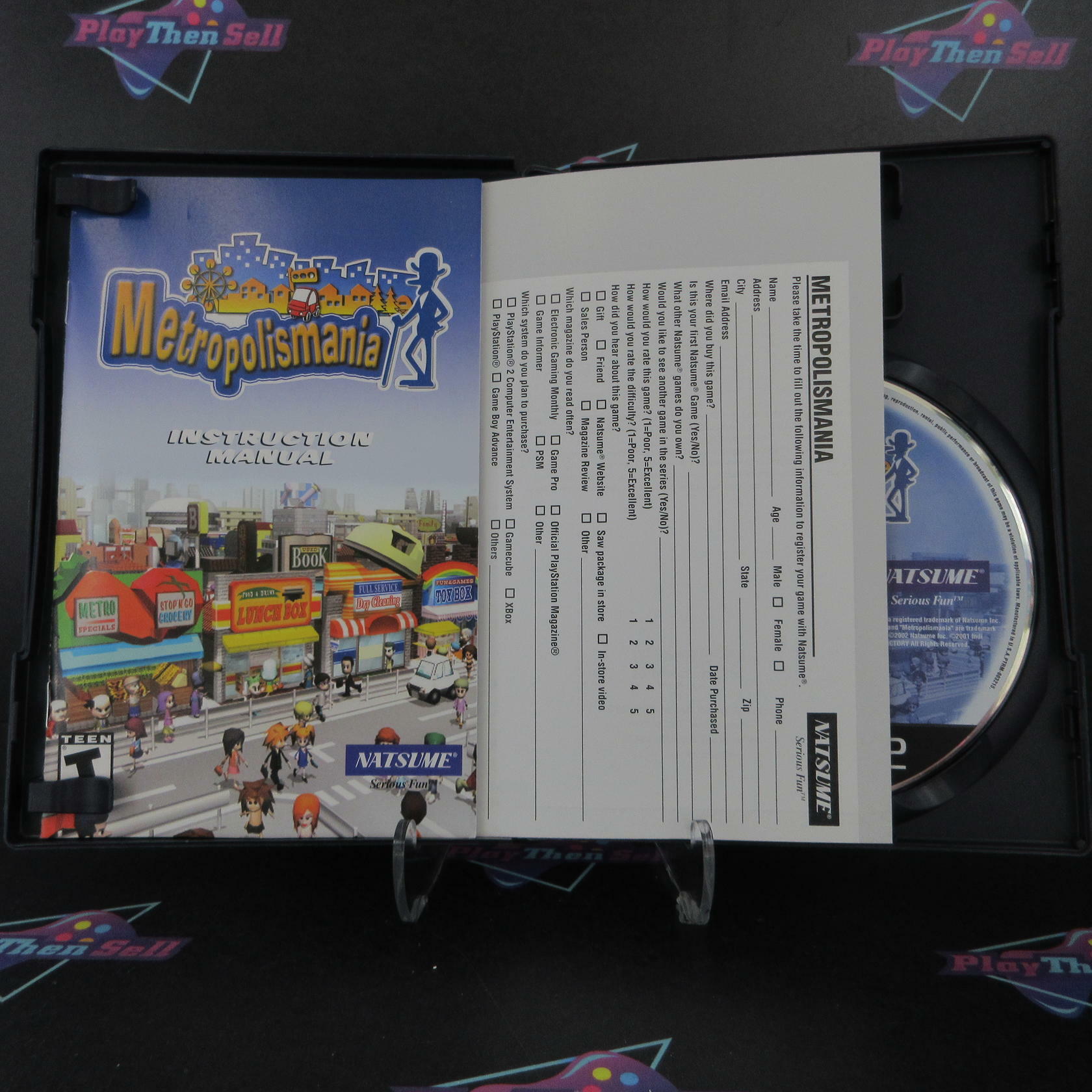 Metropolismania PS2 PlayStation 2 DD + Reg Card Complete CIB - Very Good