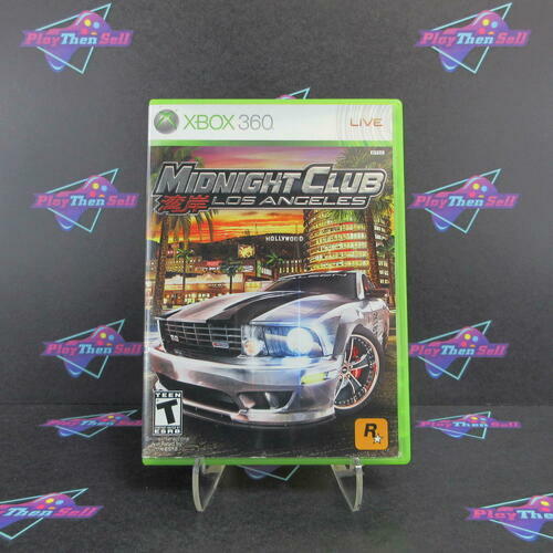 Midnight Club Los Angeles Xbox 360 AD + Map Complete CIB - Very Good
