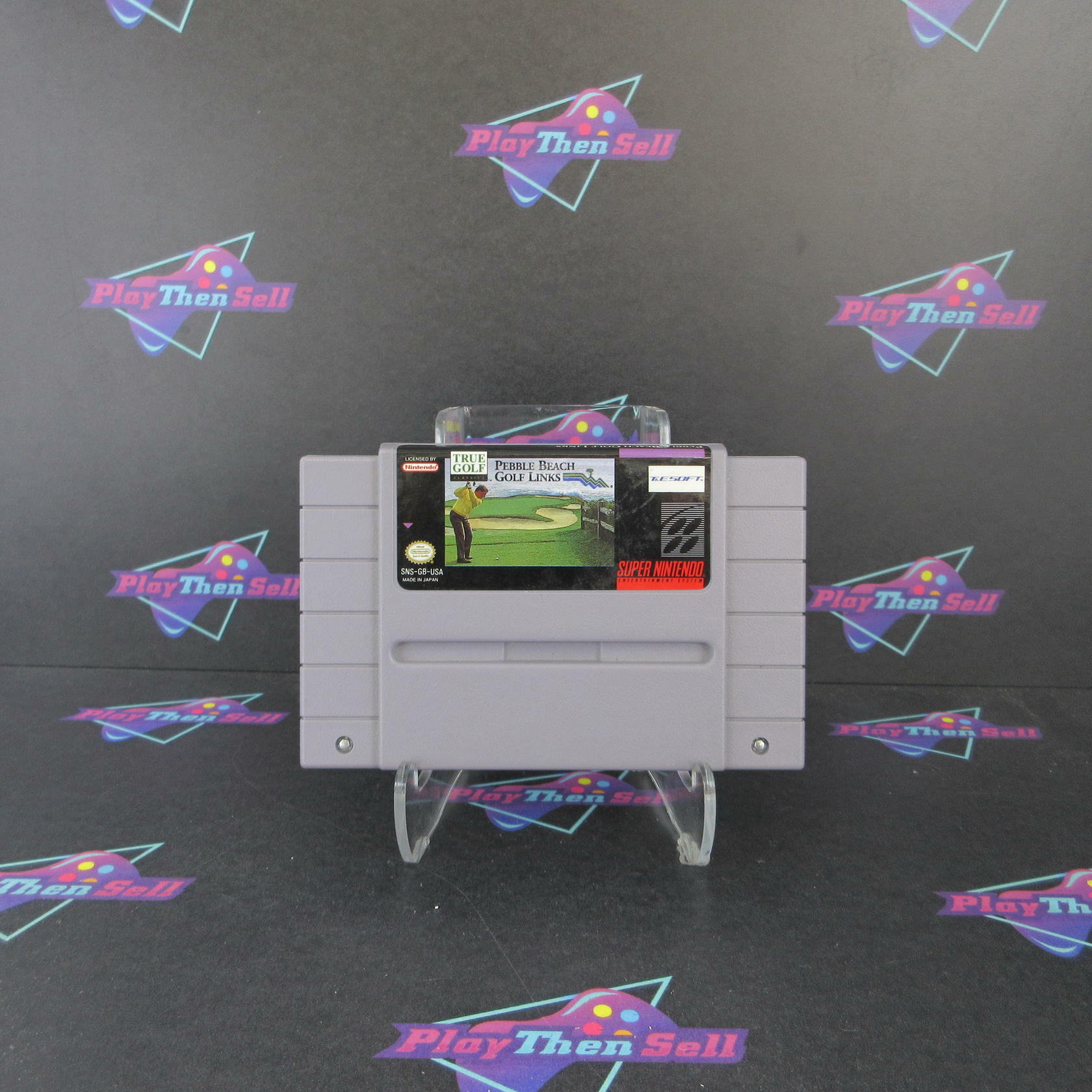 Pebble Beach Golf Links Super Nintendo SNES Cartridge Only Authentic / Tested - Very Good