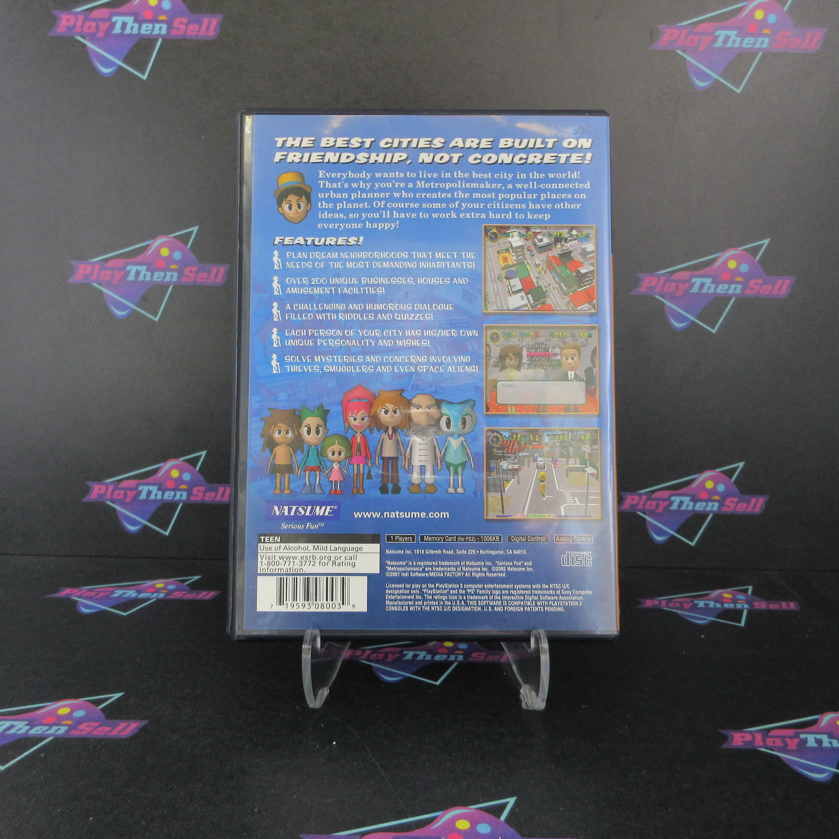 Metropolismania PS2 PlayStation 2 DD + Reg Card Complete CIB - Very Good