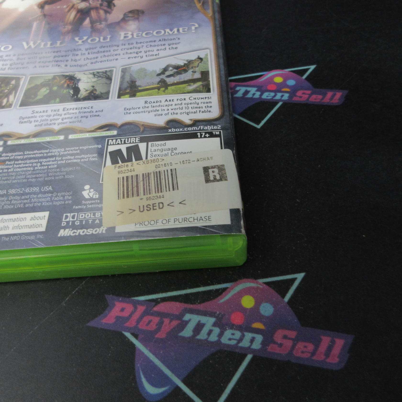 Fable II PH Disc Xbox 360 AD Complete CIB - Very Good