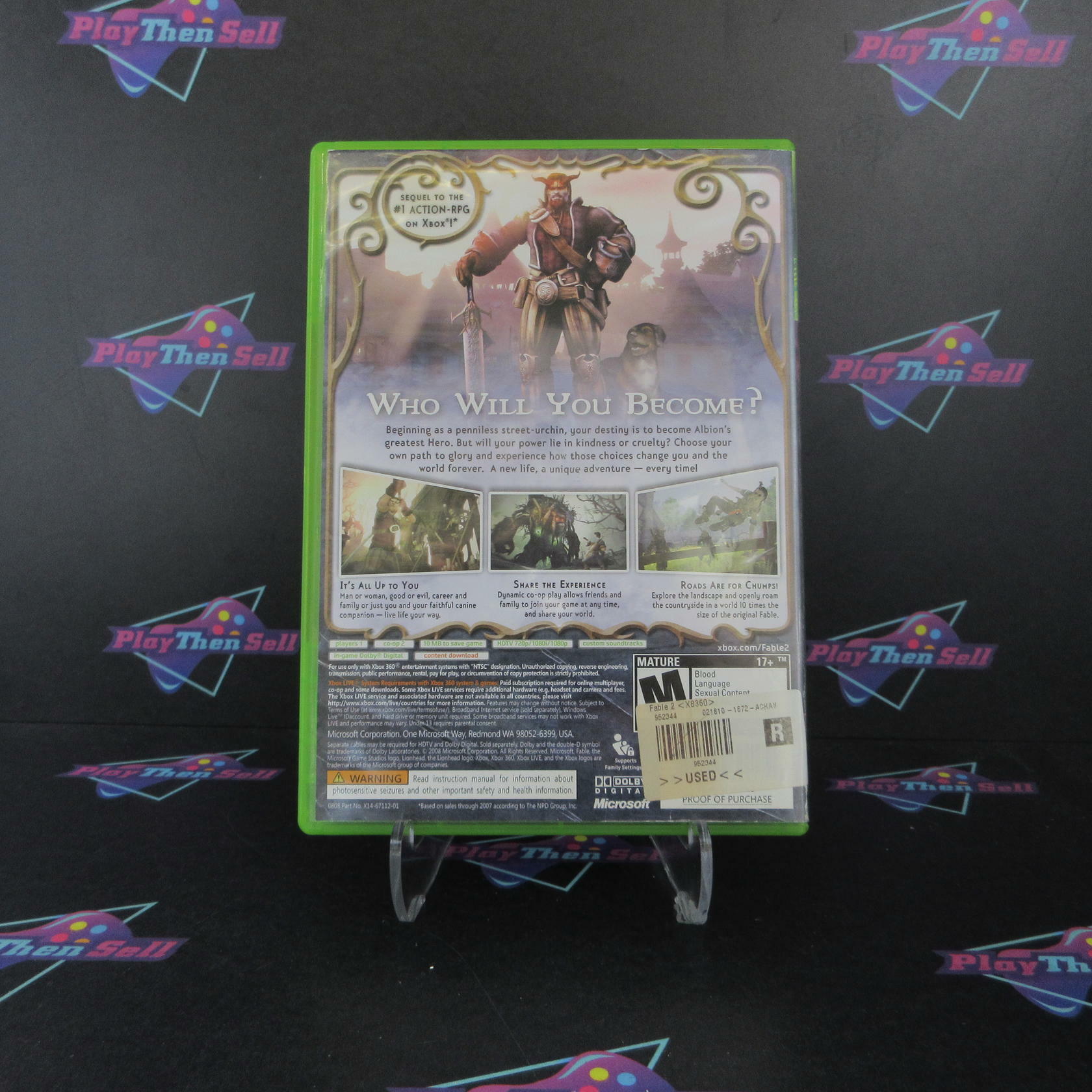 Fable II PH Disc Xbox 360 AD Complete CIB - Very Good