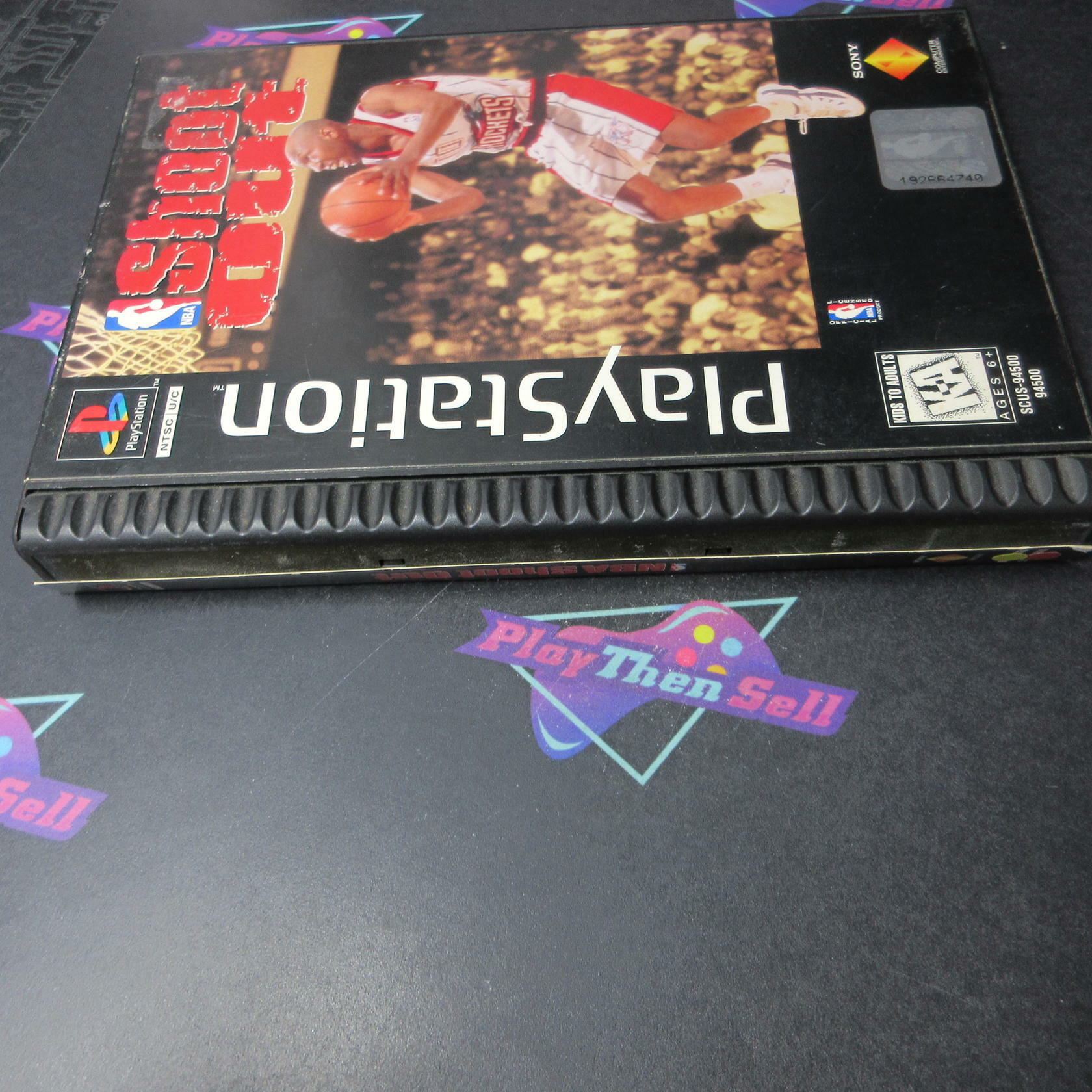 NBA Shoot Out Long Box PS1 PlayStation 1 AD/MD + Reg Card Complete CIB - Very Good