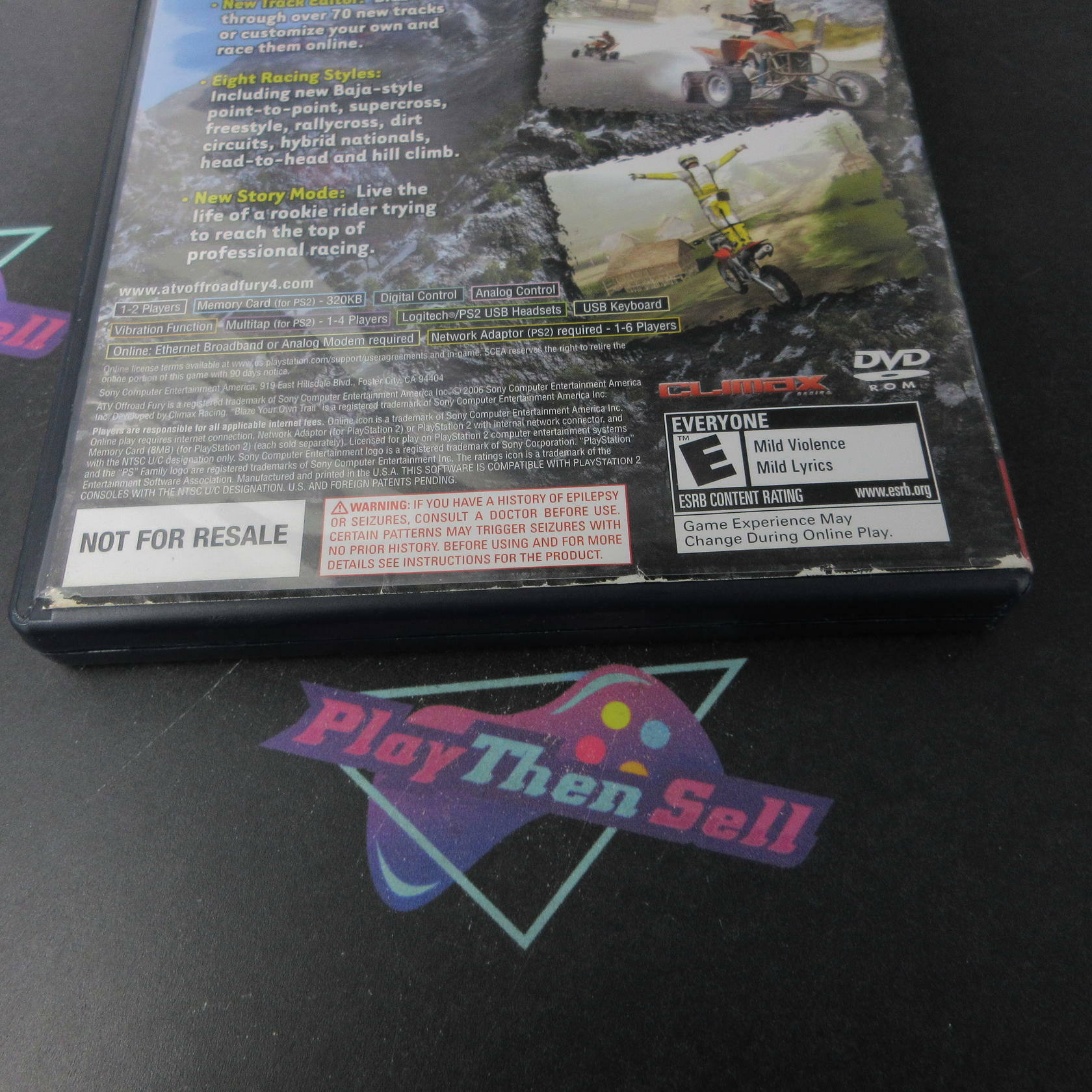 ATV Offroad Fury 4 GH PS2 PlayStation 2 AD + Reg Card Complete CIB - Very Good