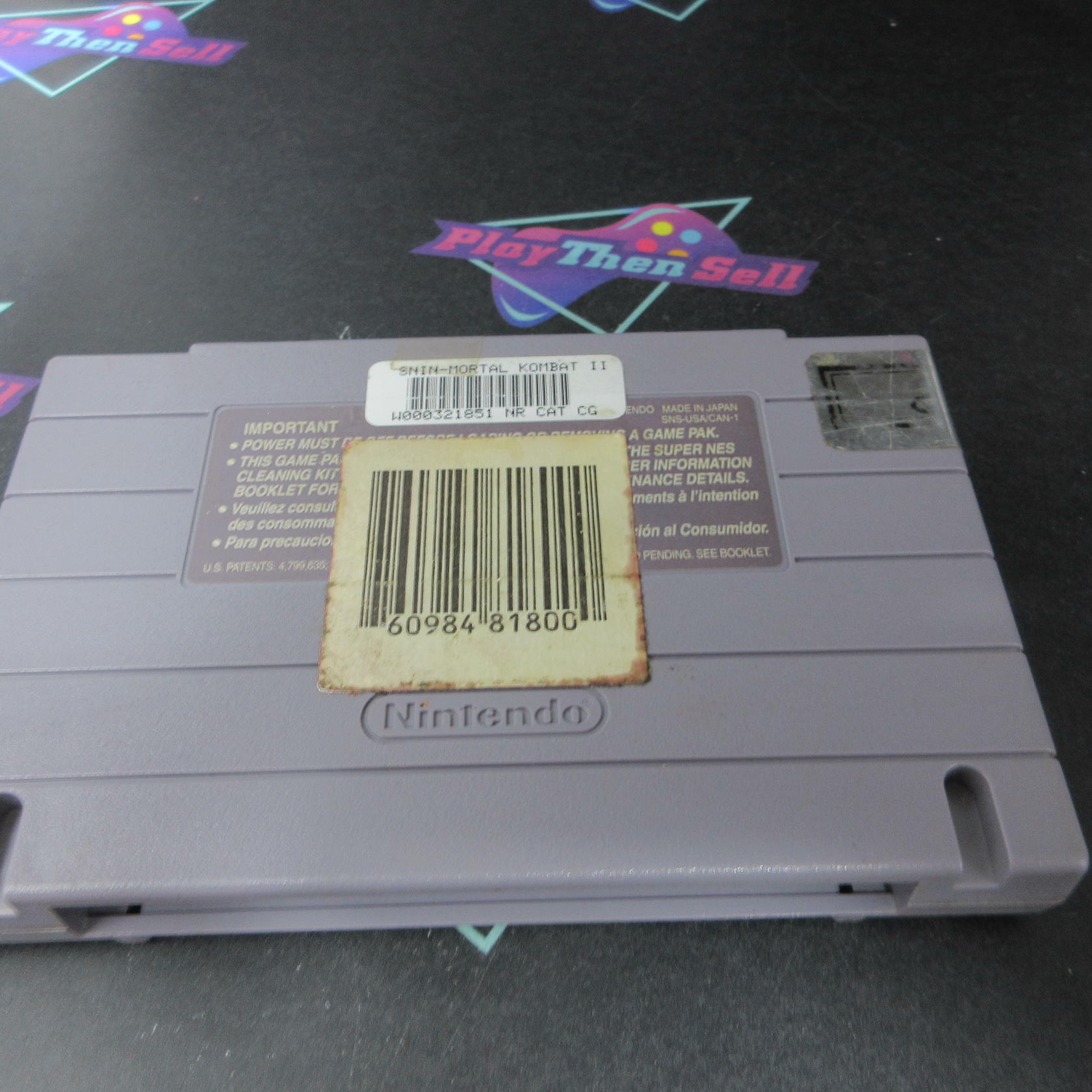 Mortal Kombat II Super Nintendo SNES Cartridge Only AD Authentic / Tested - Very Good