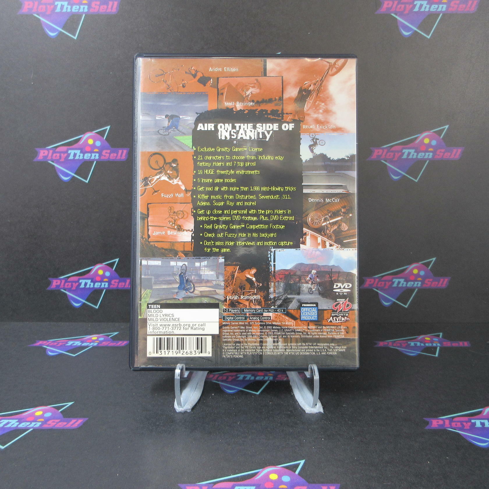 Gravity Games Bike + Reg Card PS2 PlayStation 2 AD Complete CIB - Very Good