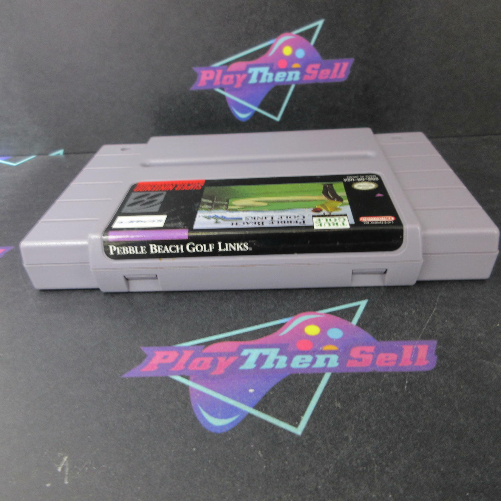 Pebble Beach Golf Links Super Nintendo SNES Cartridge Only Authentic / Tested - Very Good