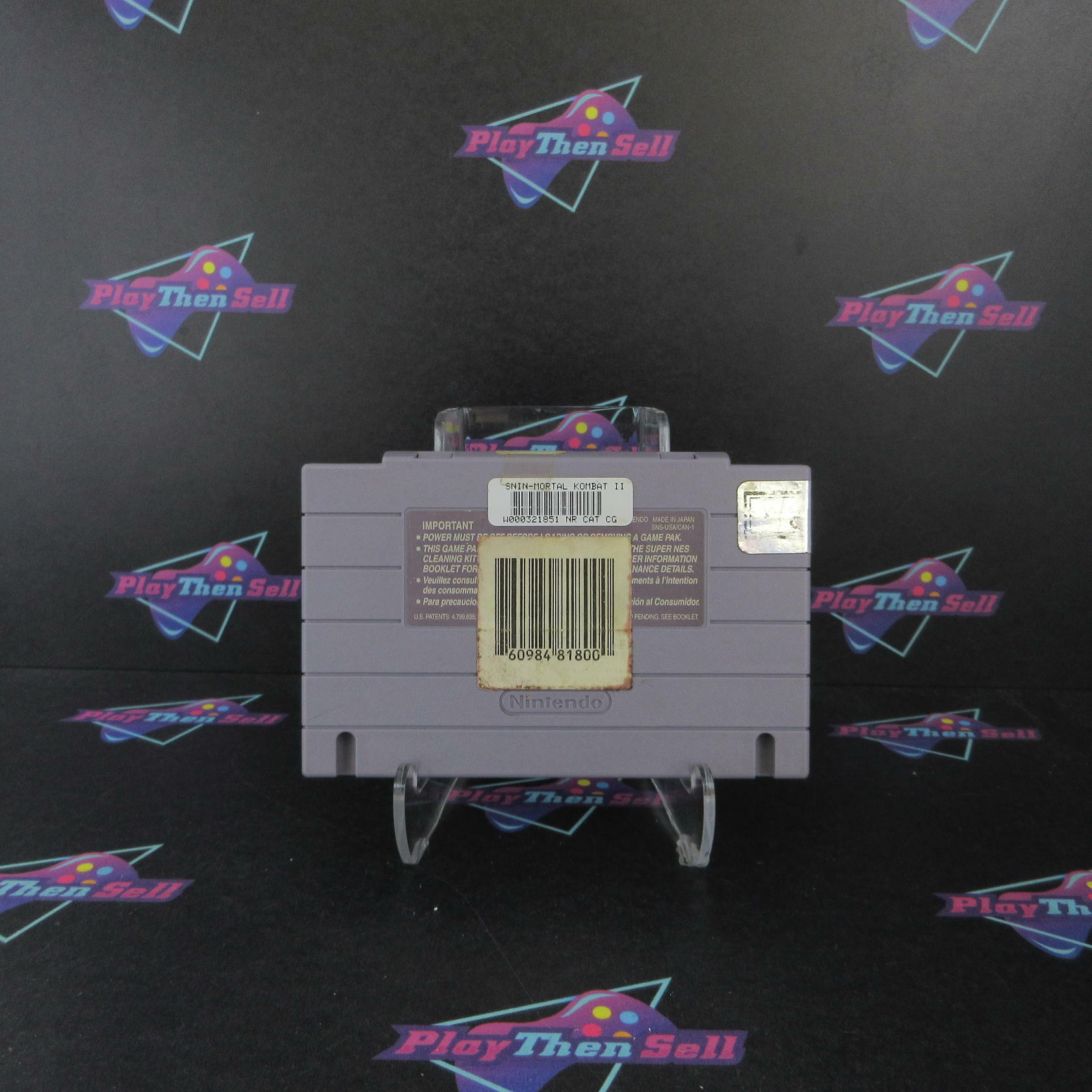 Mortal Kombat II Super Nintendo SNES Cartridge Only AD Authentic / Tested - Very Good