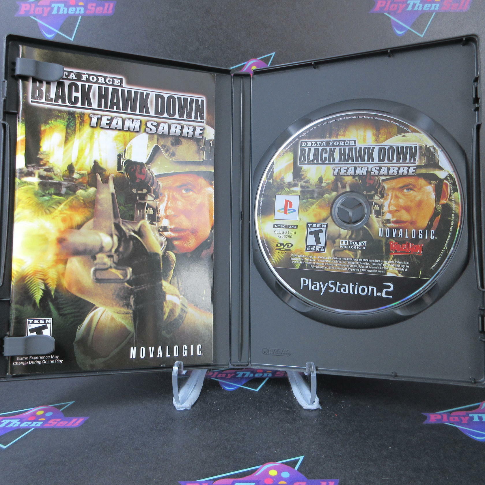 Delta Force Black Hawk Down Team Sabre PS2 PlayStation 2 - Like New