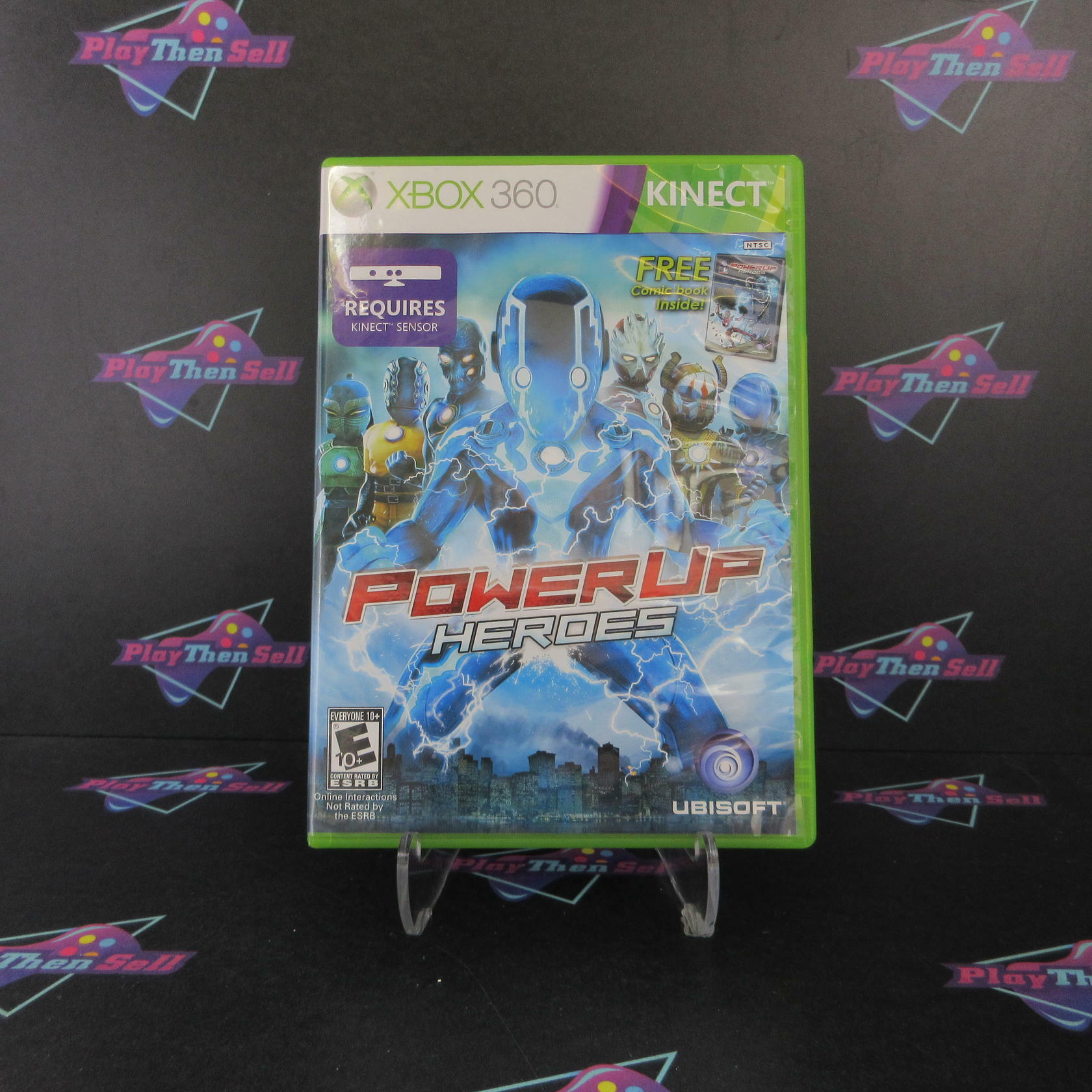 PowerUP Heroes Xbox 360 + Comic - Like New