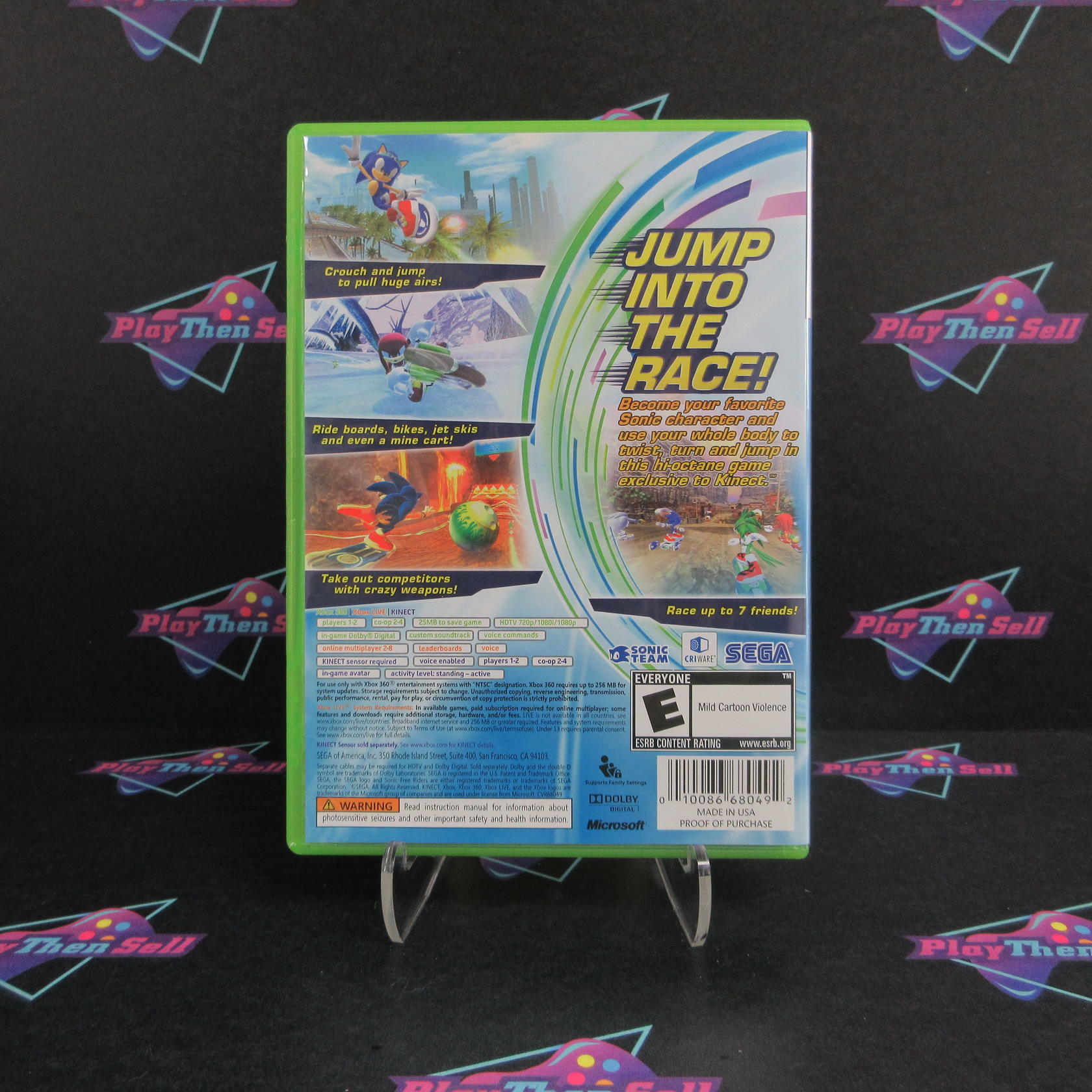 Sonic Free Riders Xbox 360 - Like New