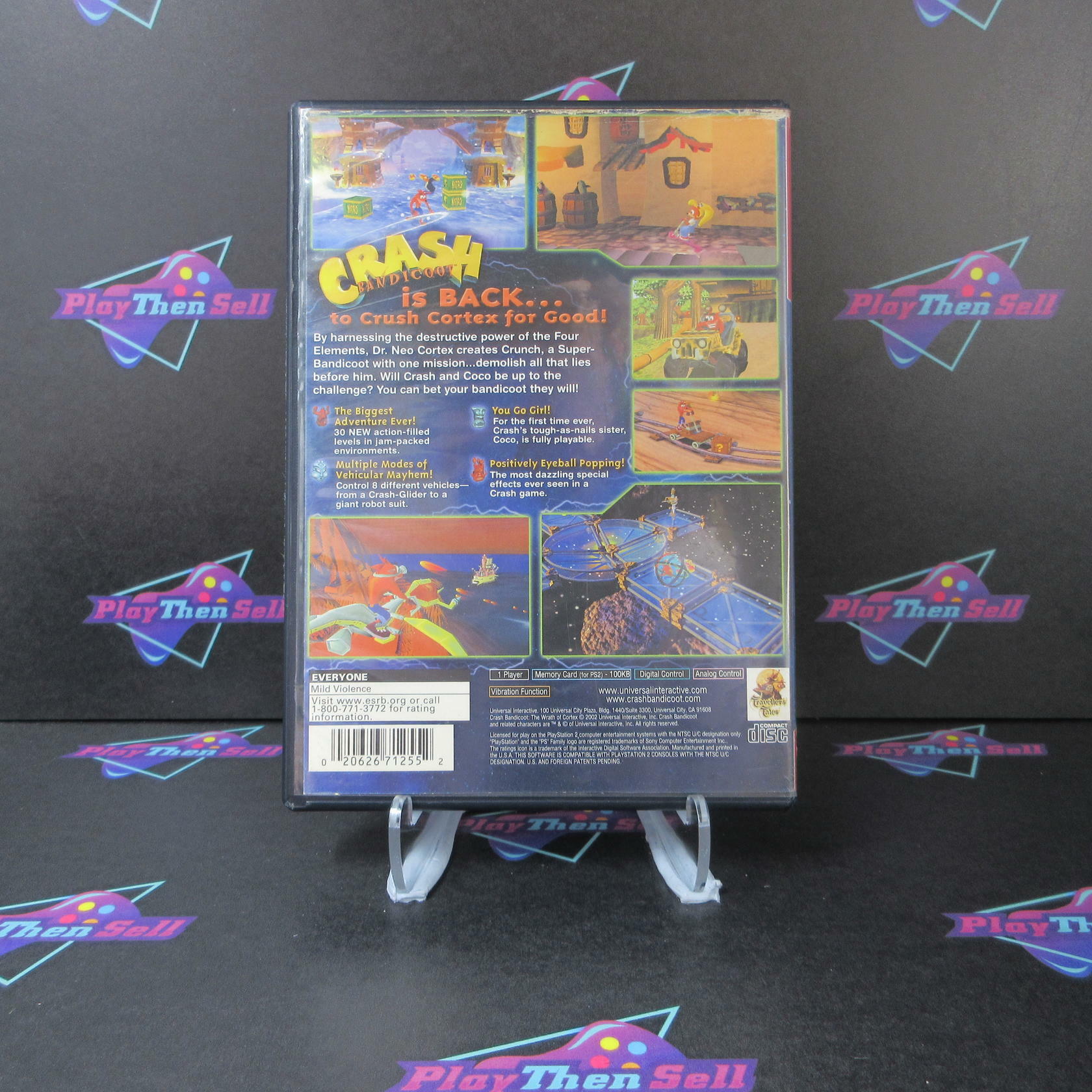 Crash Bandicoot The Wrath of Cortex GH + Reg Card PS2 AD Complete - Very Good