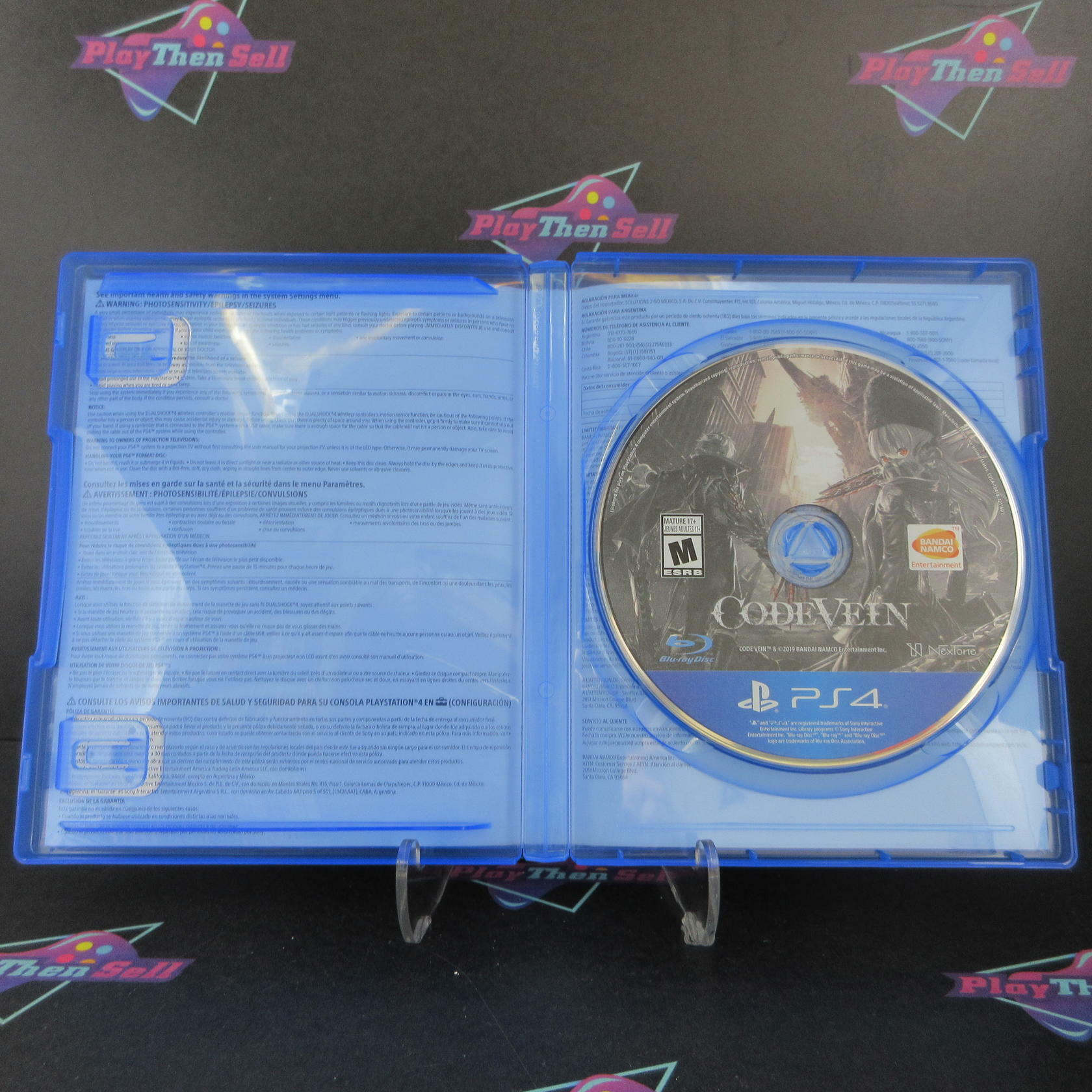 Code Vein PS4 PlayStation 4 AD Complete CIB - Very Good