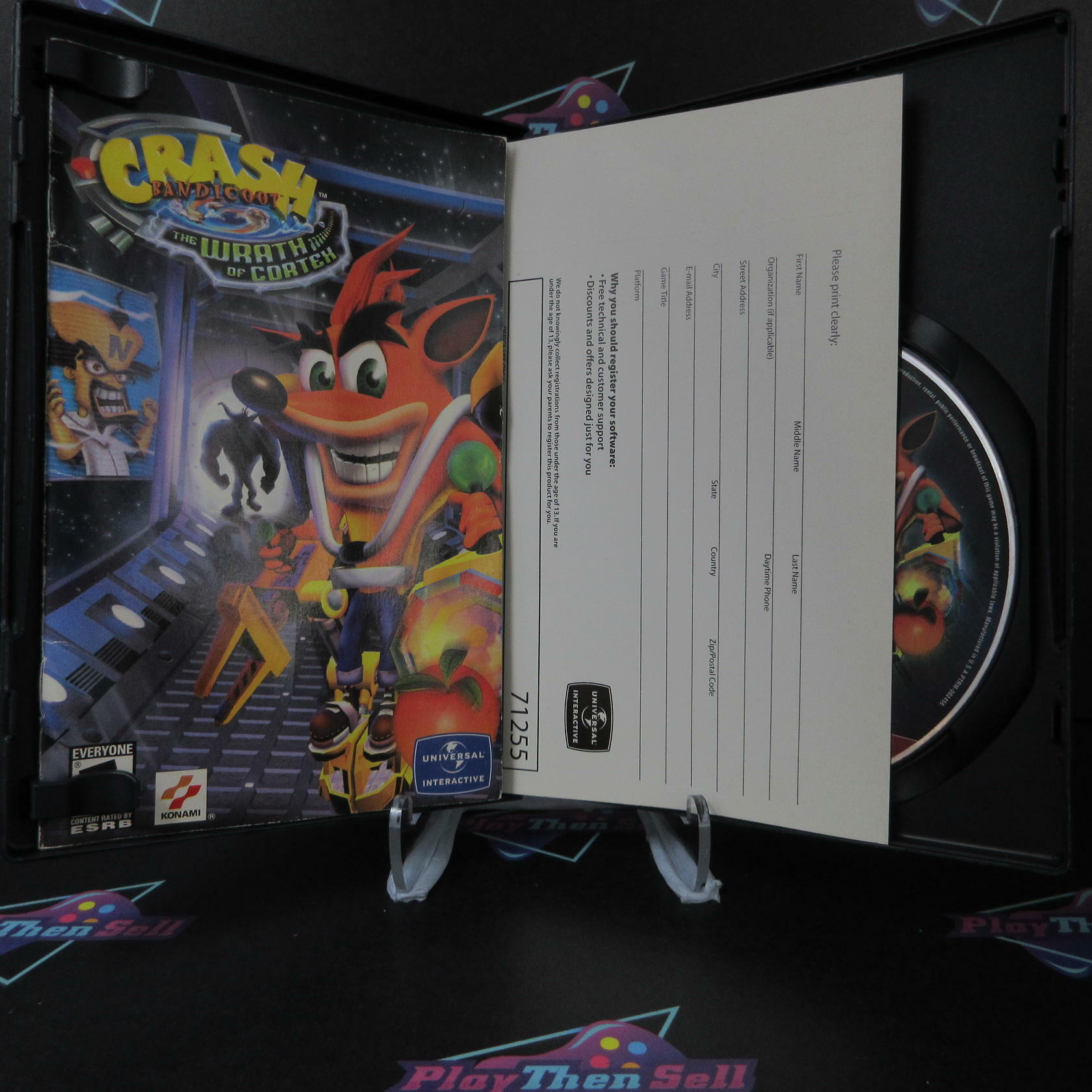 Crash Bandicoot The Wrath of Cortex GH + Reg Card PS2 AD Complete - Very Good