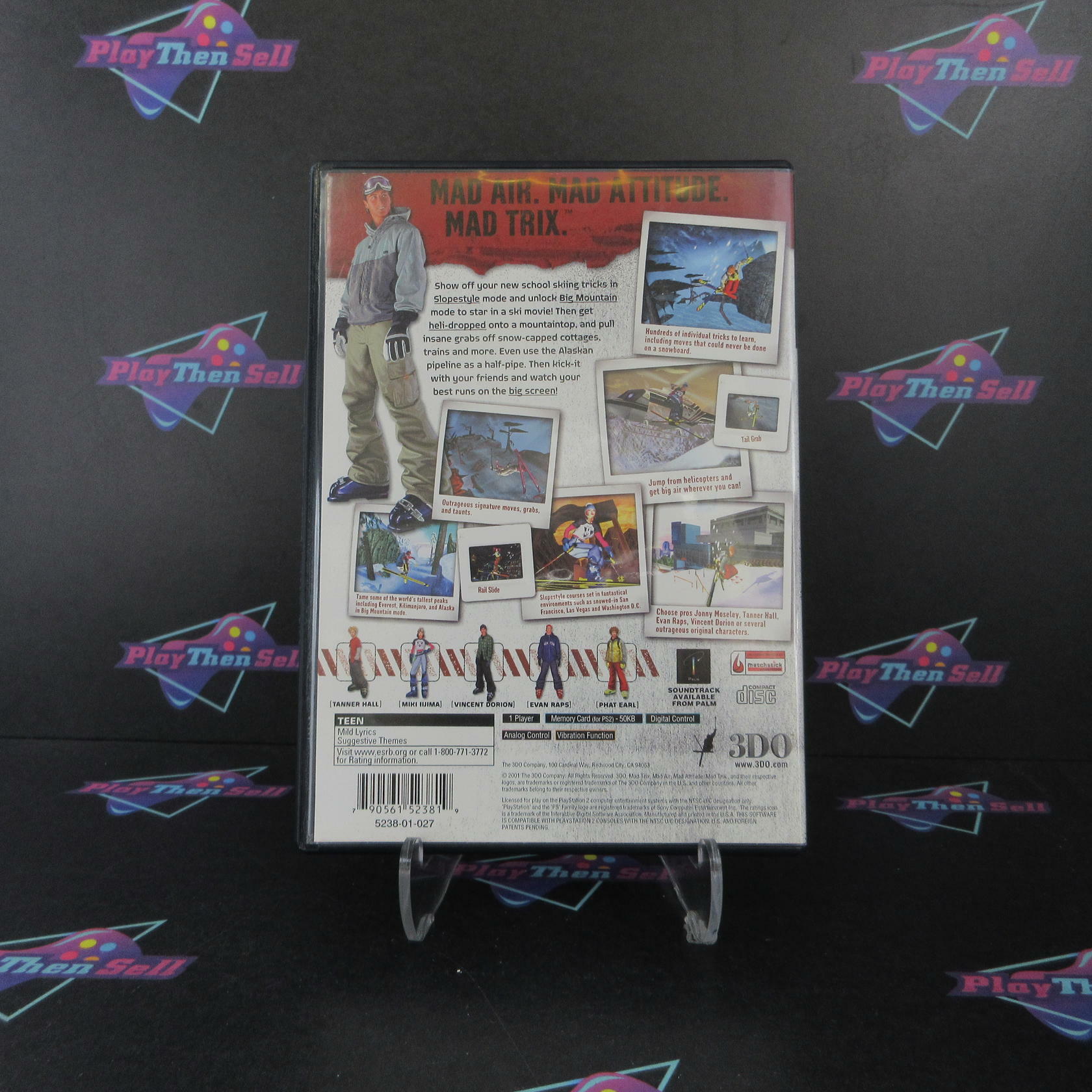 Jonny Moseley Mad Trix PS2 PlayStation 2 DD/NM - Very Good