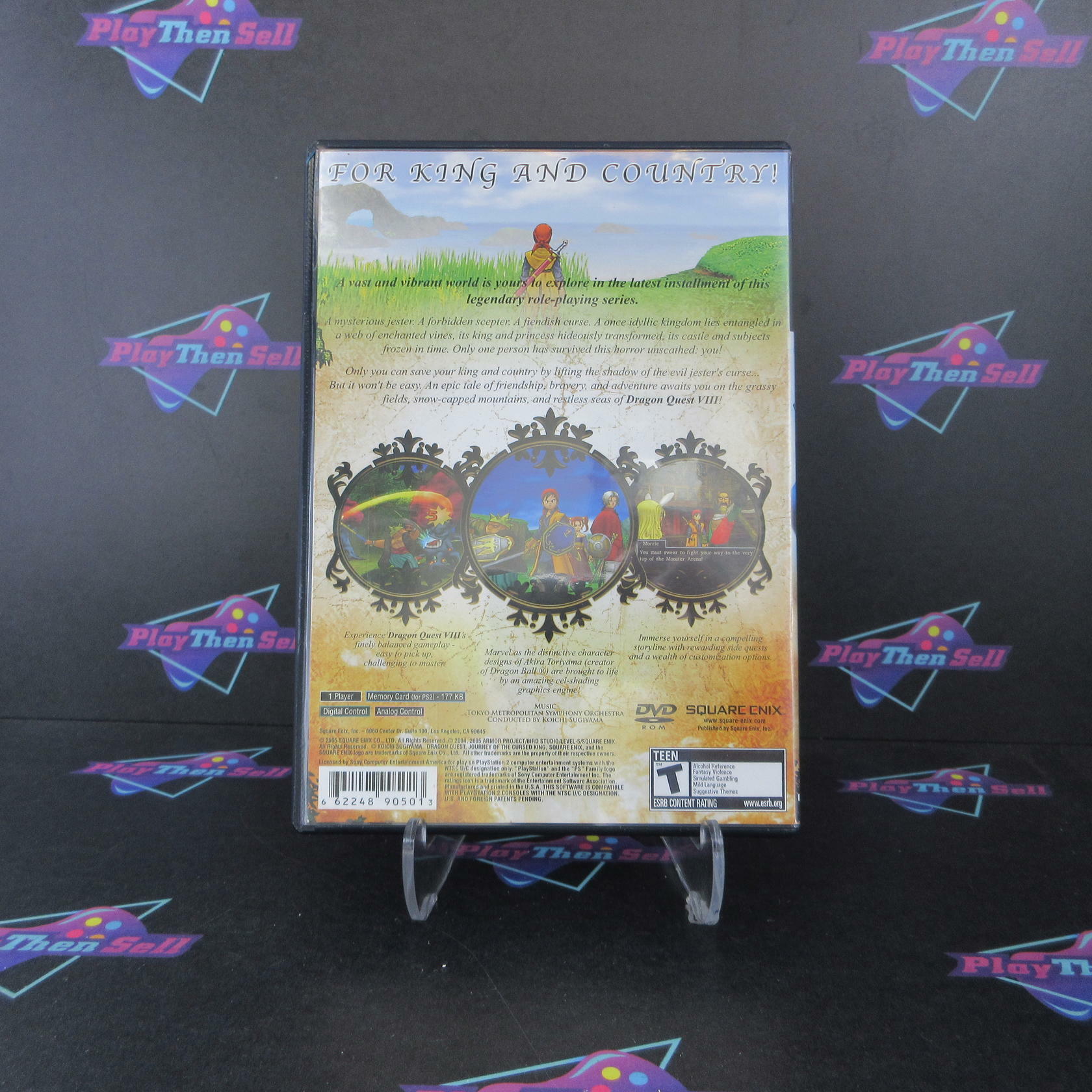 Dragon Quest VIII Journey of the Cursed King PS2 PlayStation 2 No Demo - Very Good