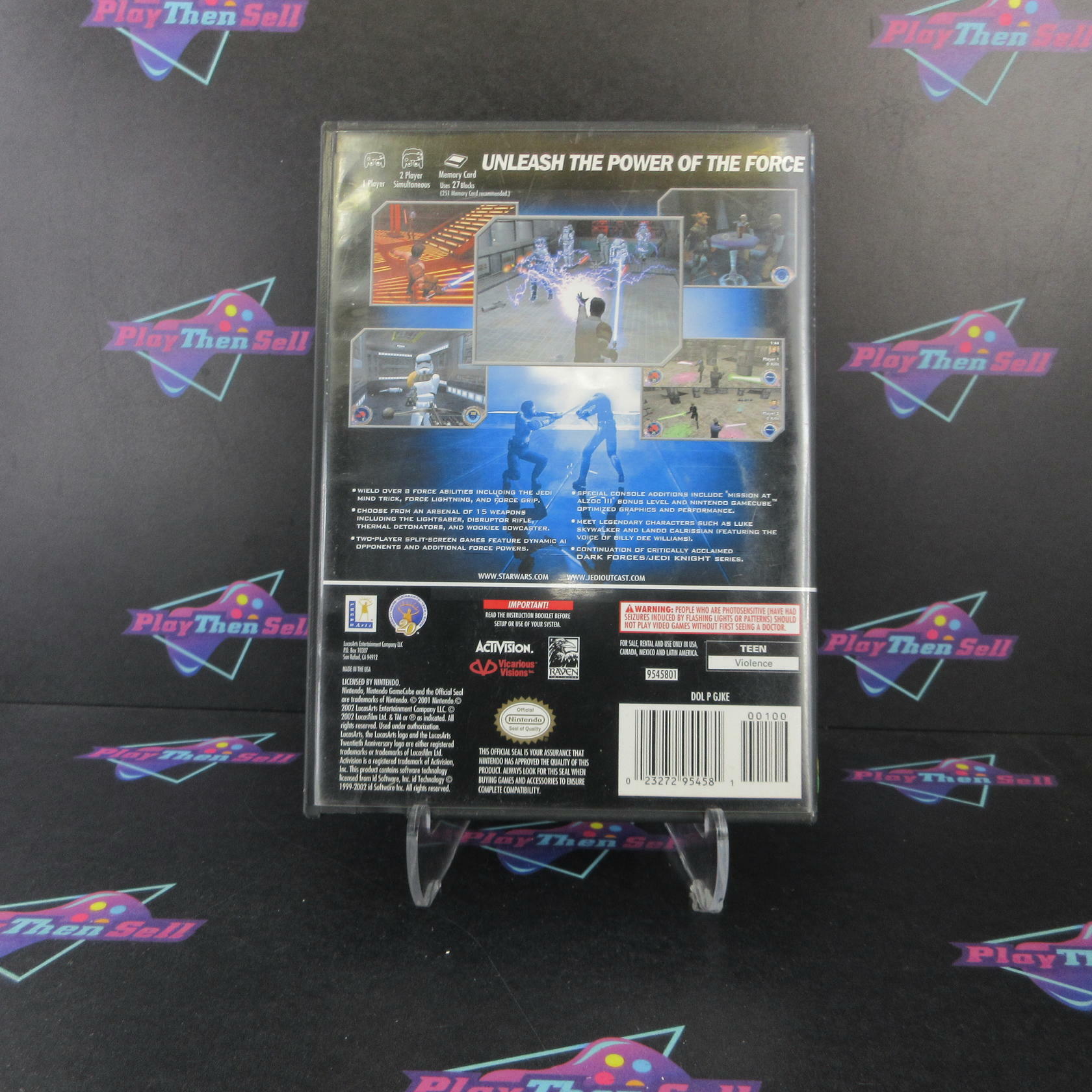 Star Wars Jedi Knight II Jedi Outcast Nintendo Gamecube + Reg Card - Very Good