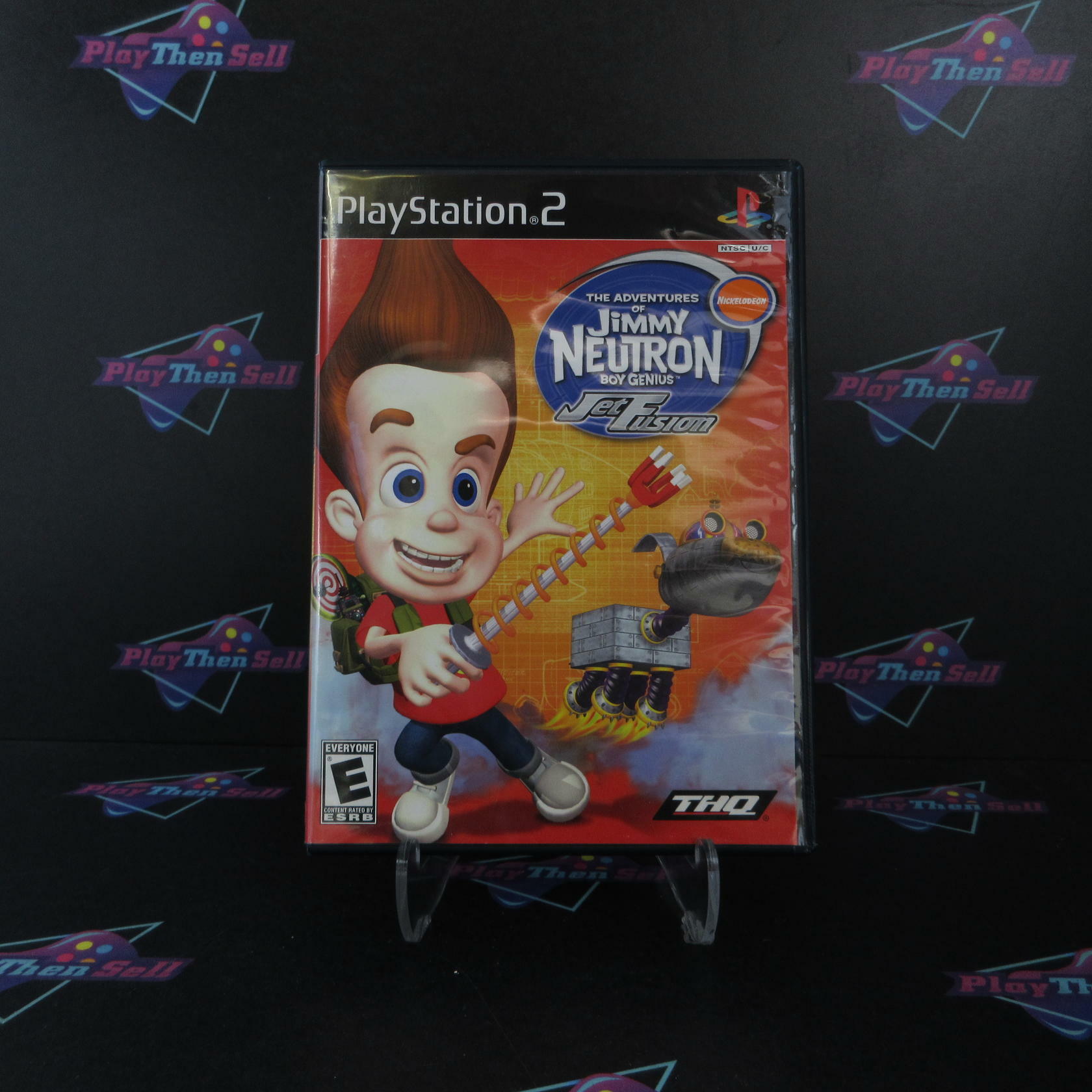 Jimmy Neutron Boy Genius Jet Fusion PS2 PlayStation 2 AD/NM - Very Good