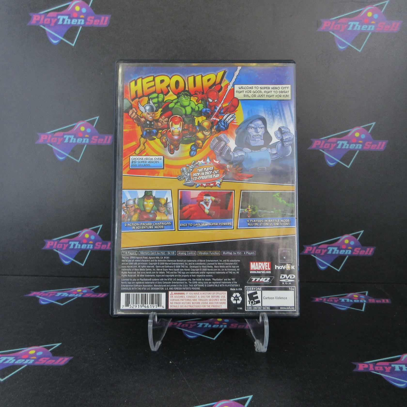 Marvel Super Hero Squad PS2 PlayStation 2 AD/NM - Very Good