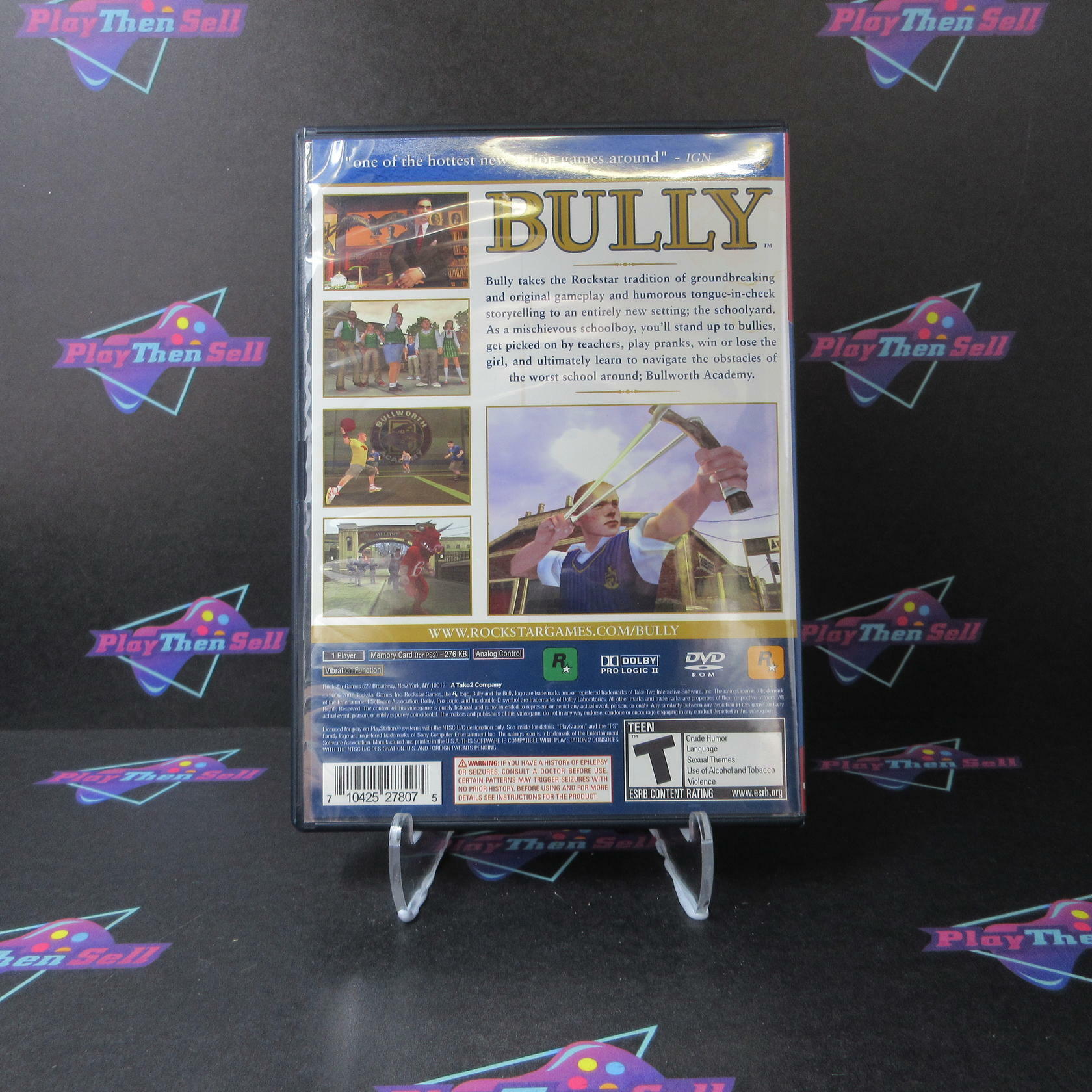 Bully PS2 PlayStation 2 Greatest Hits + Poster - Like New