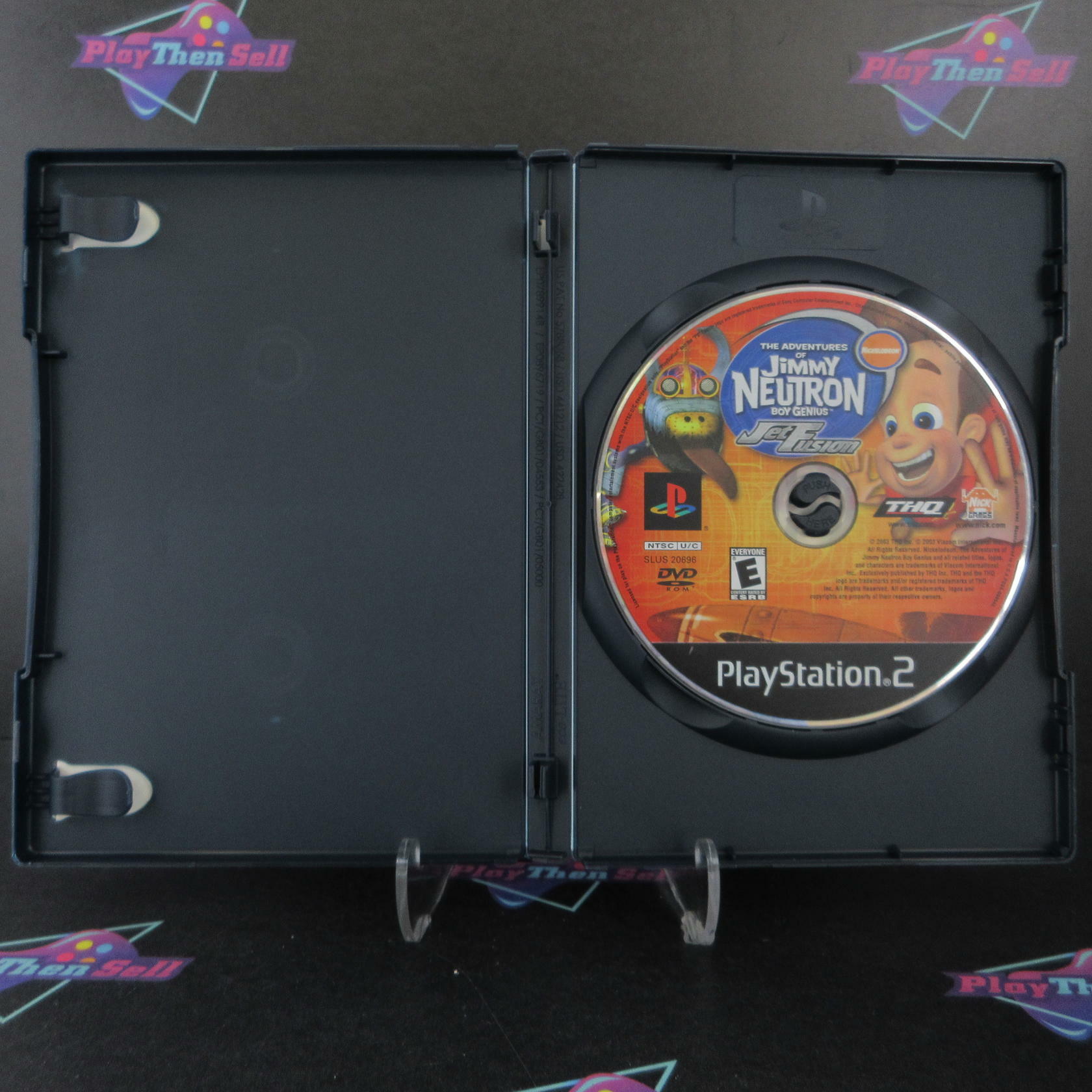 Jimmy Neutron Boy Genius Jet Fusion PS2 PlayStation 2 AD/NM - Very Good