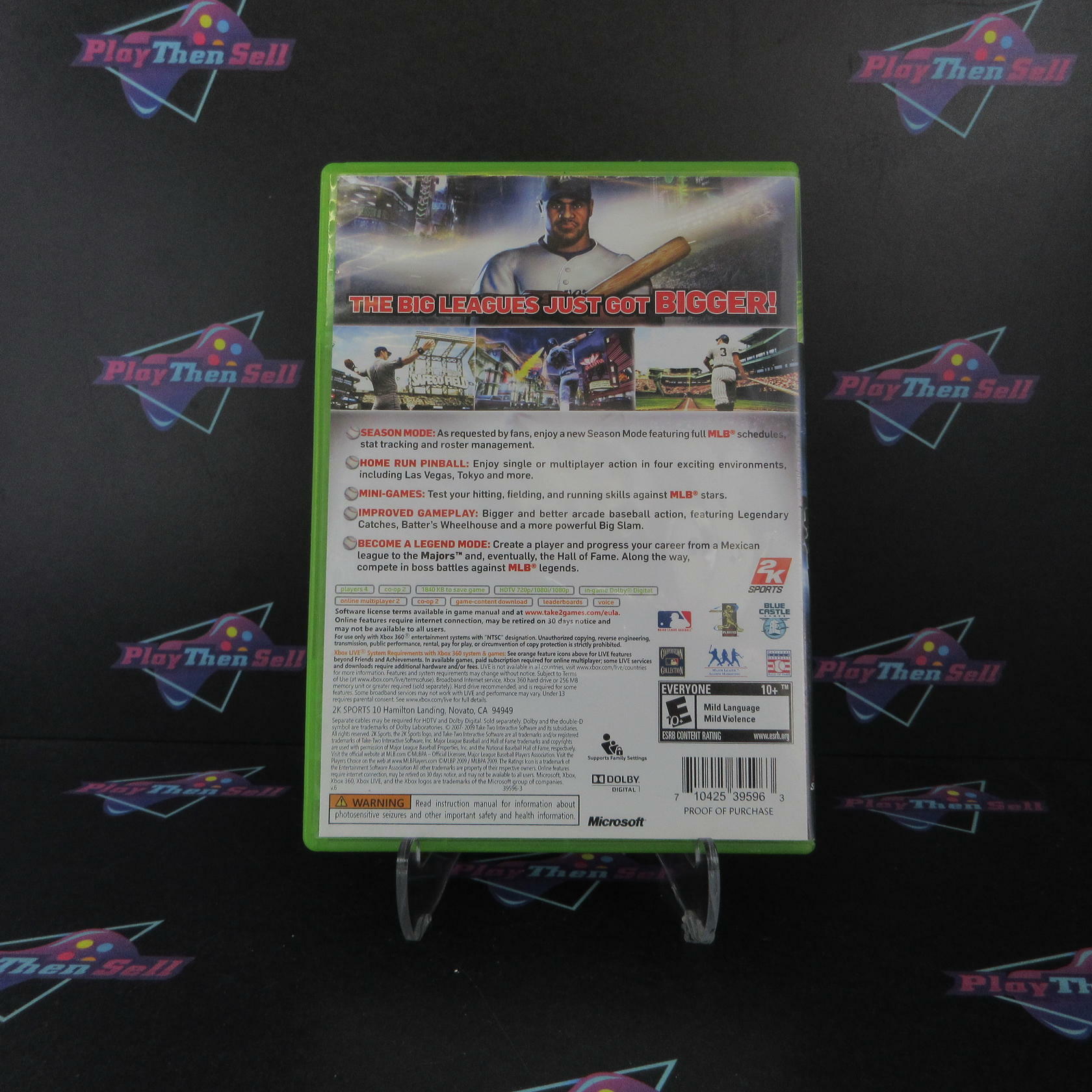 The Bigs 2 Xbox 360 AD/NM - Very Good