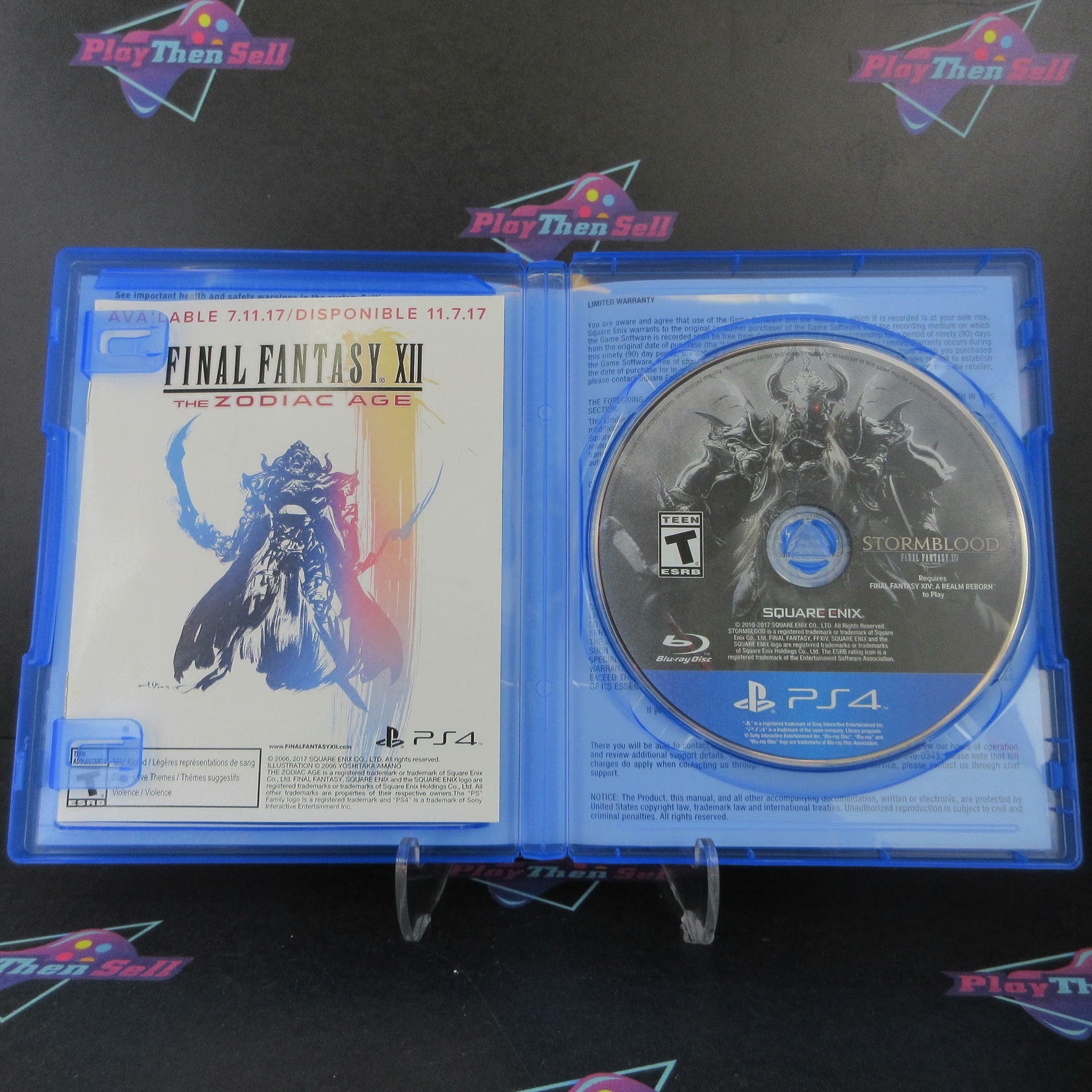 Final Fantasy XIV Stormblood PS4 PlayStation 4 AD Complete CIB - Very Good