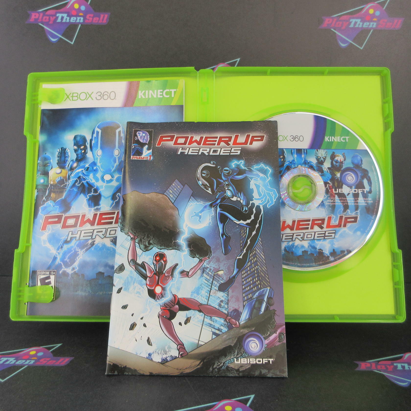 PowerUP Heroes Xbox 360 + Comic - Like New