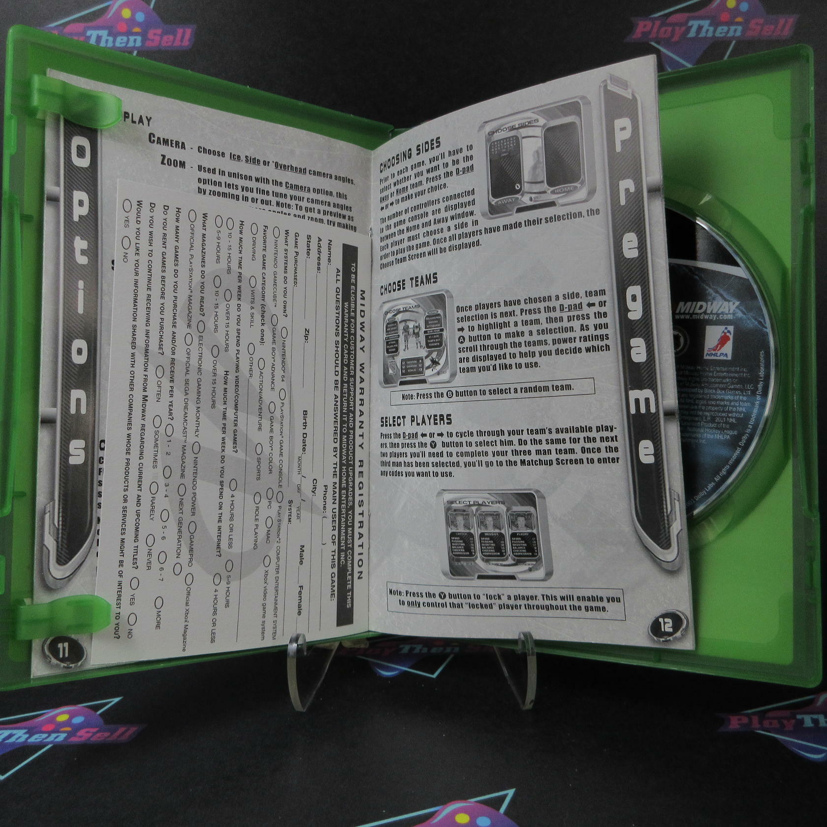 NHL Hitz 2002 - Xbox + Reg Card - Like New