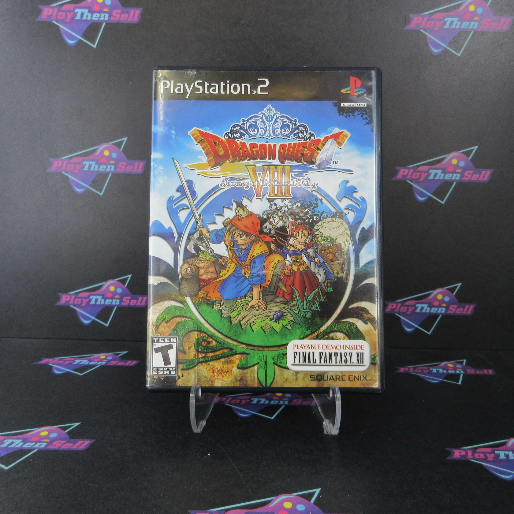 Dragon Quest VIII Journey of the Cursed King PS2 PlayStation 2 No Demo - Very Good
