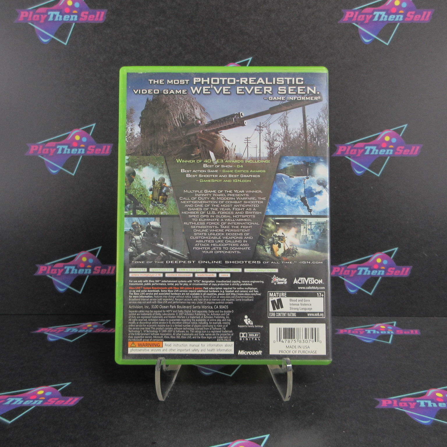 Call of Duty 4 Modern Warfare Xbox 360 - Very Good