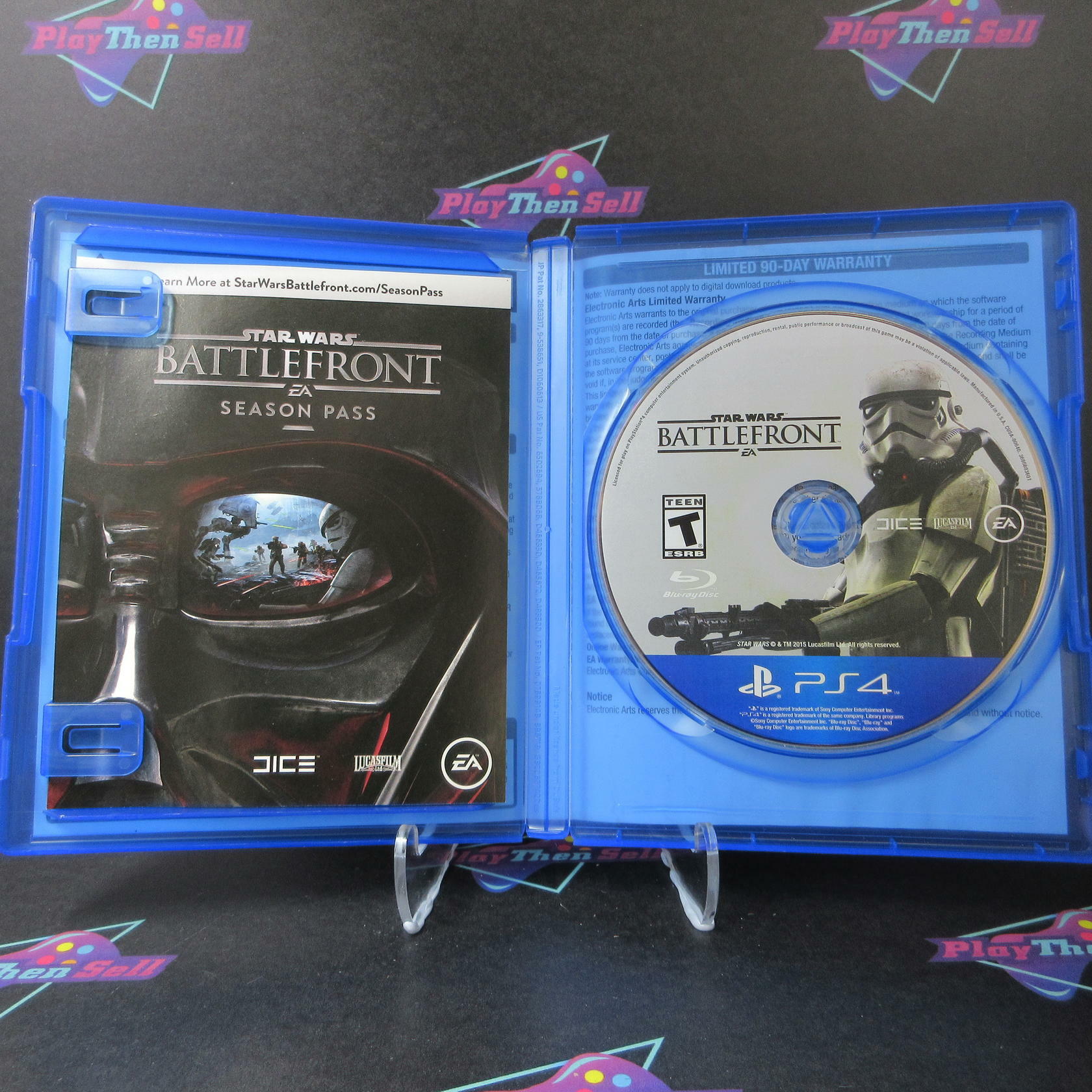 Star Wars Battlefront Walmart Edition PS4 PlayStation 4 AD + Trading Disc CIB - Very Good