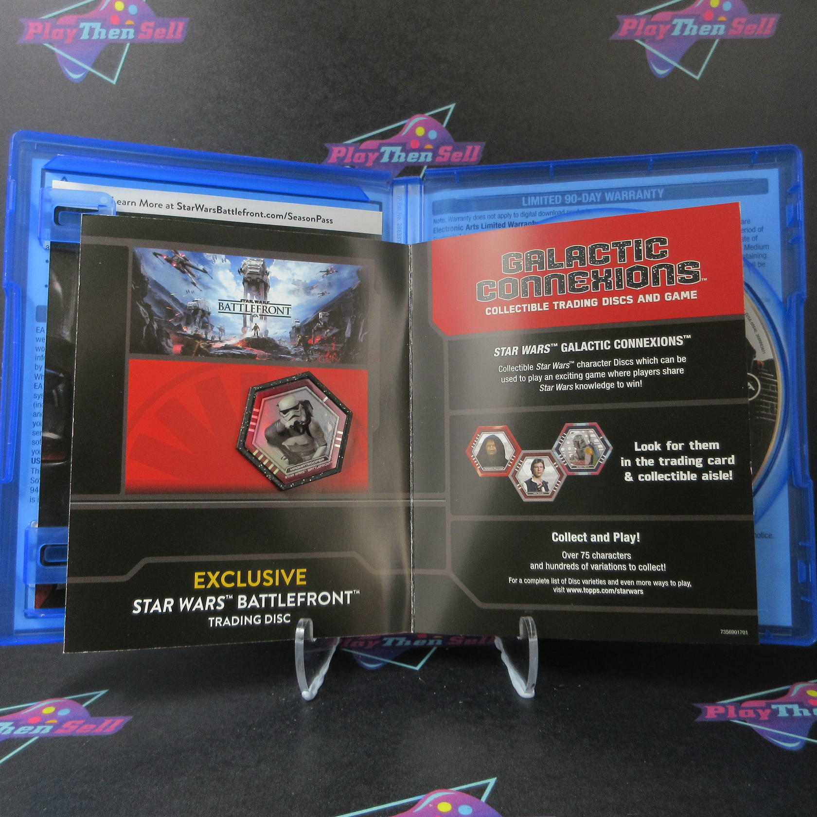 Star Wars Battlefront Walmart Edition PS4 PlayStation 4 AD + Trading Disc CIB - Very Good