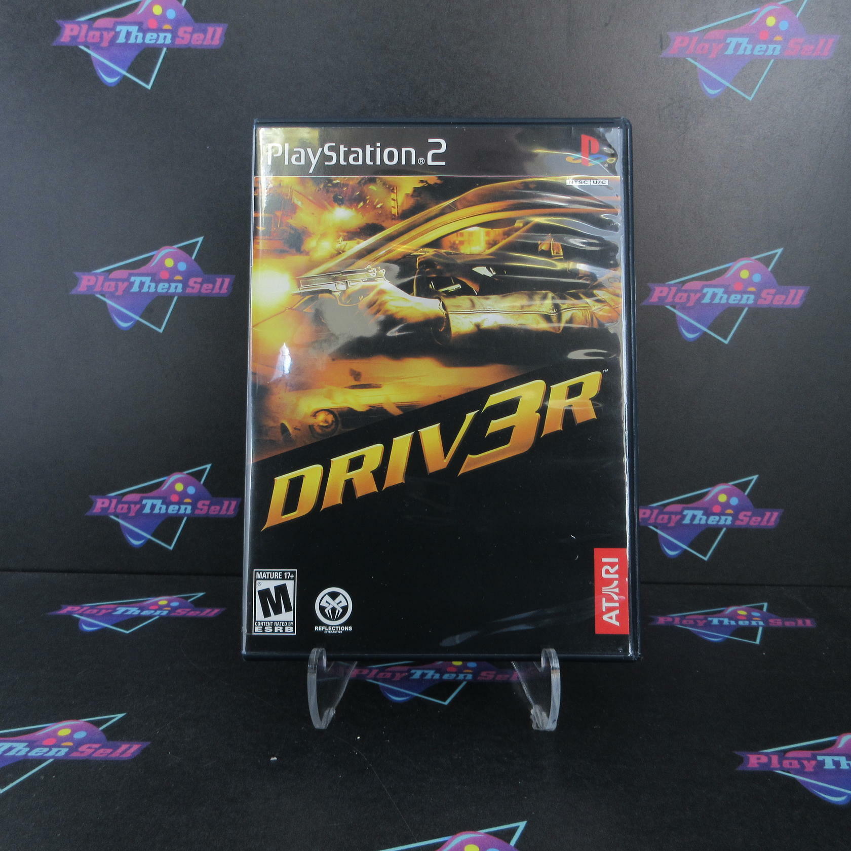 Driver 3 PlayStation 2 PS2 + Stickers - Like New