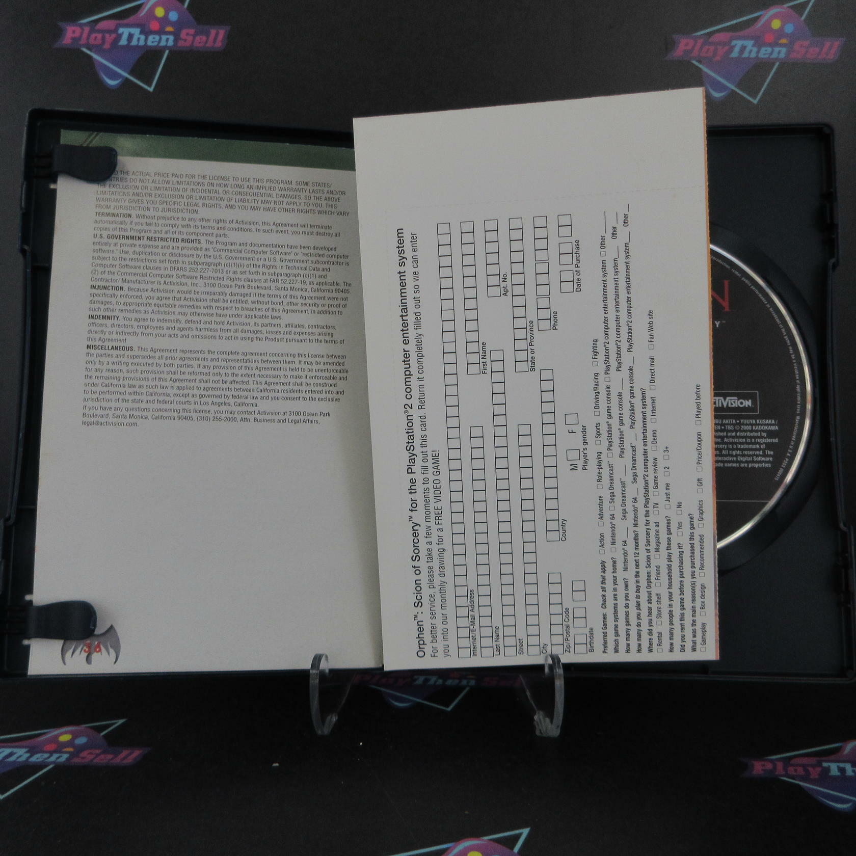 Orphen PS2 PlayStation 2 + Reg Card - Like New