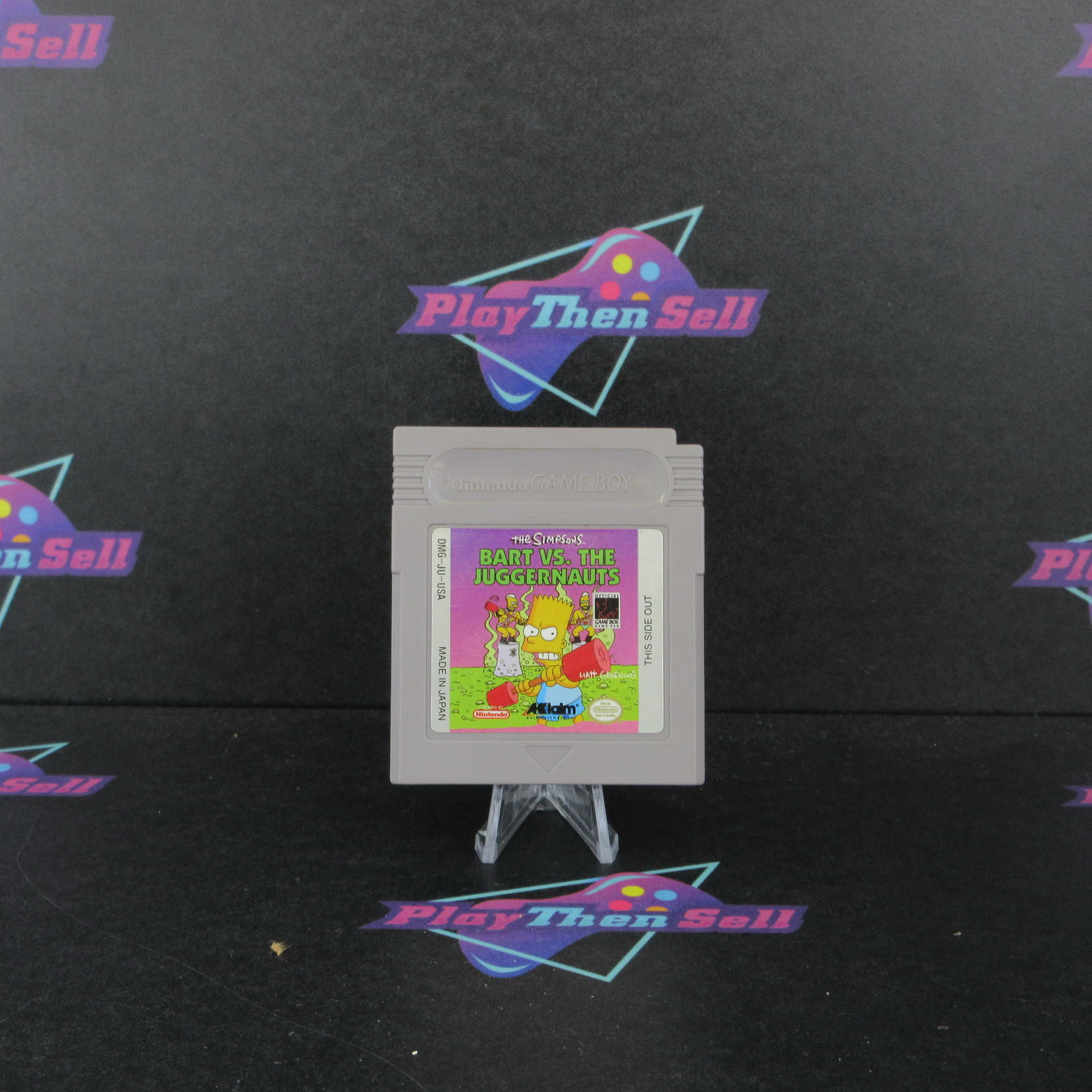 Simpsons Bart vs. the Juggernauts Nintendo Gameboy Cart Only Authentic / Tested - Very Good