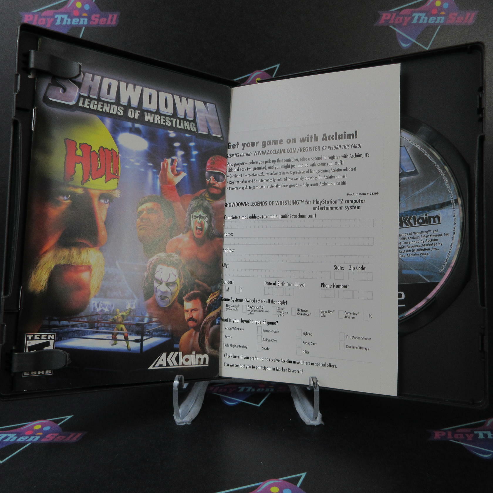 Showdown Legends of Wrestling PS2 PlayStation 2 + Reg Card - Like New