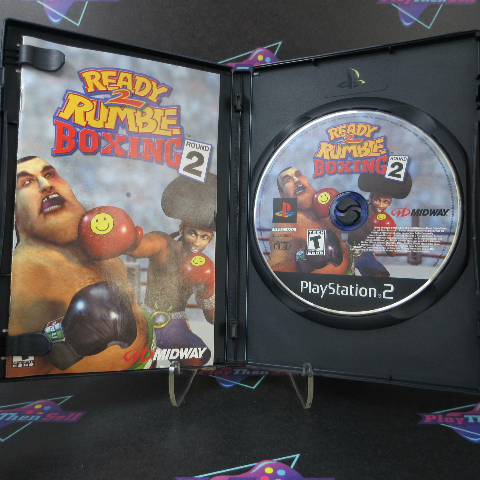 Ready to Rumble Boxing Round 2 PS2 PlayStation 2 + Reg Card - Like New