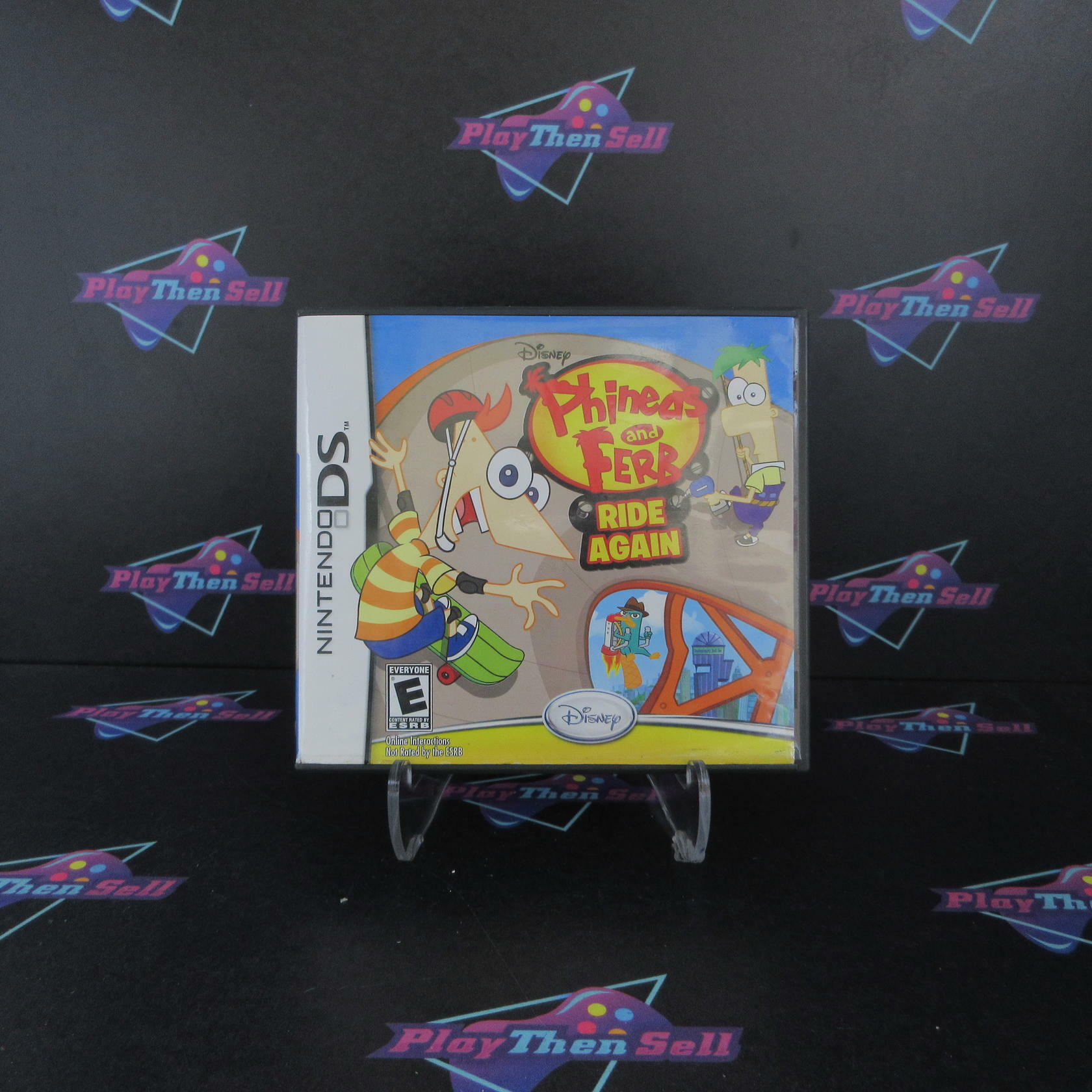 Phineas and Ferb Ride Again Nintendo DS AD + Poster Complete CIB - Very Good