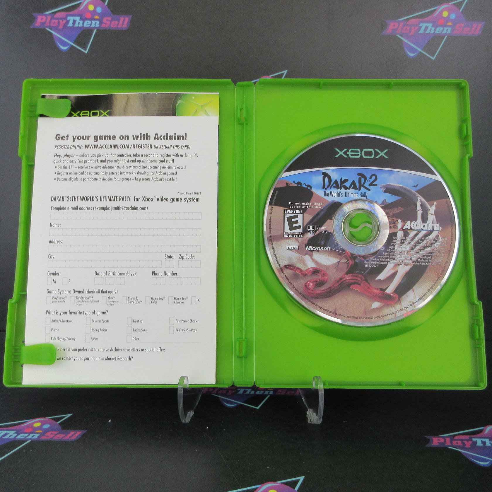 Dakar 2 The World's Ultimate Rally Xbox + Reg Card - Like New