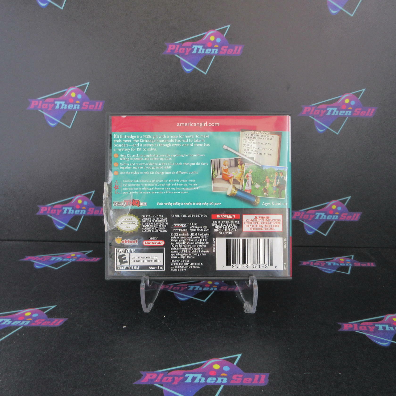 American Girl Kit Mystery Challenge Nintendo DS CS Complete CIB - Very Good