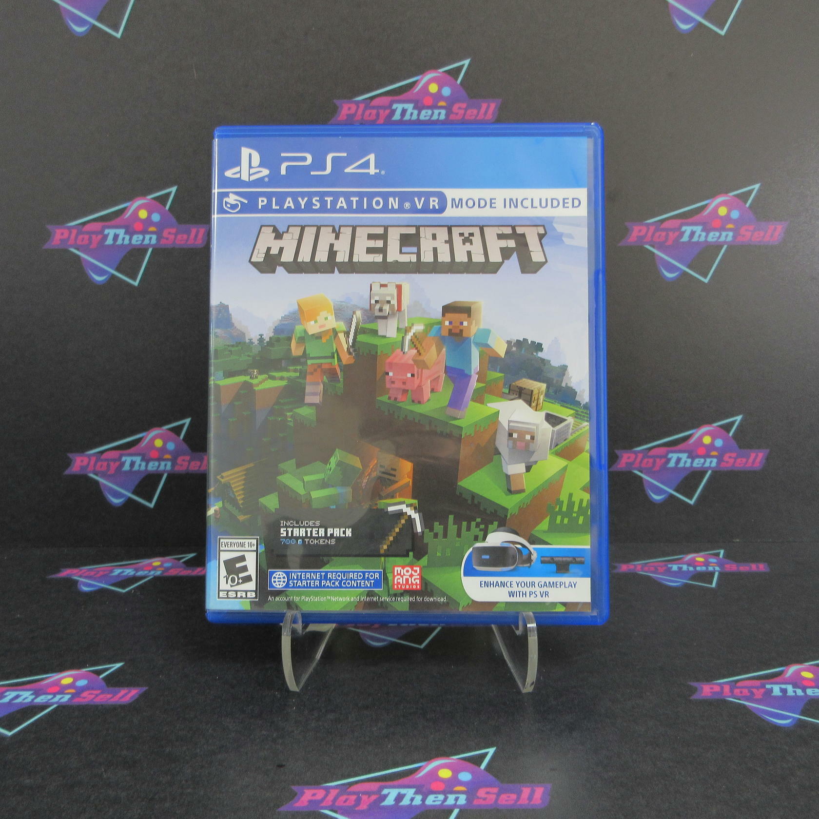 Minecraft Starter Collection + VR PS4 PlayStation 4 - Like New