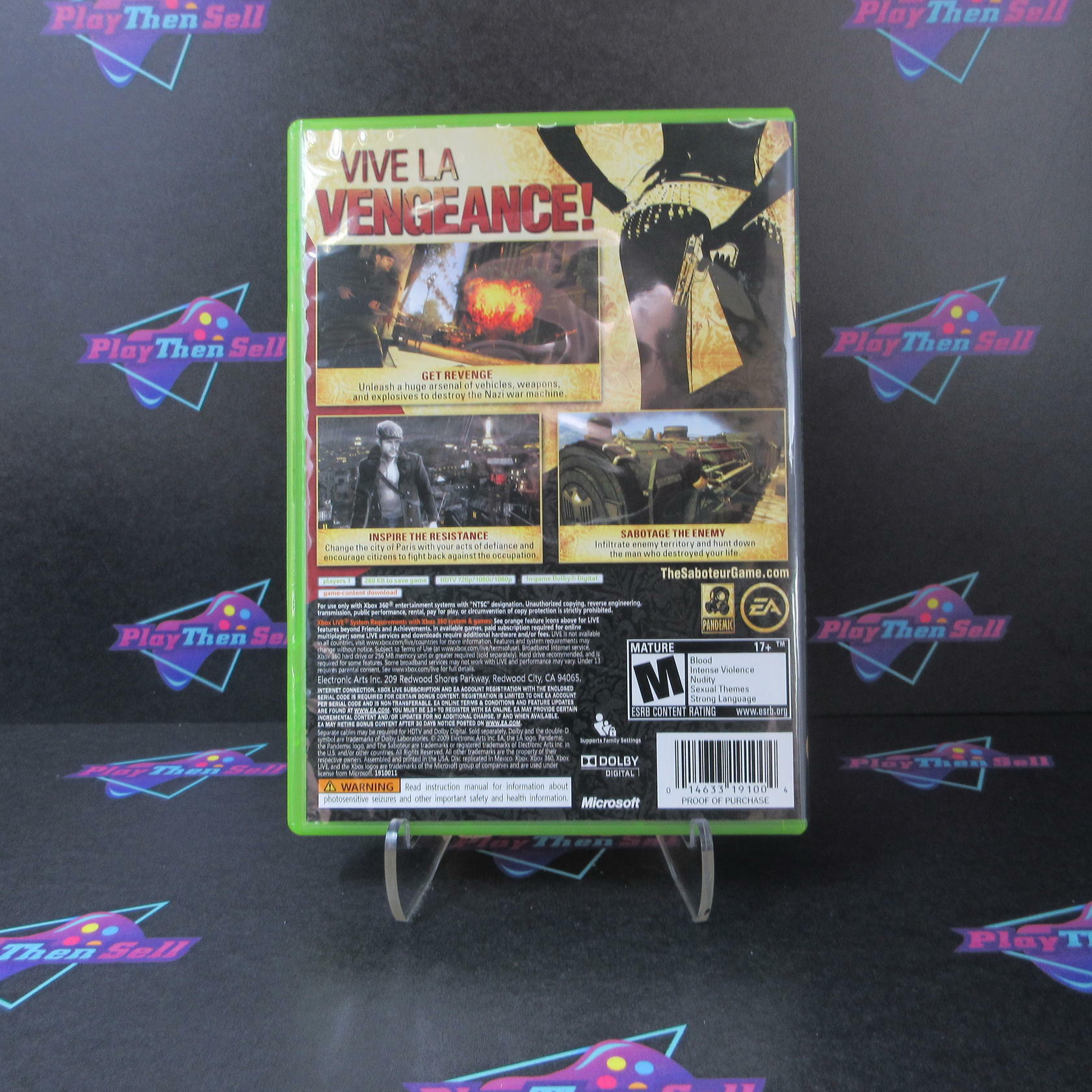 The Saboteur Xbox 360 - Like New