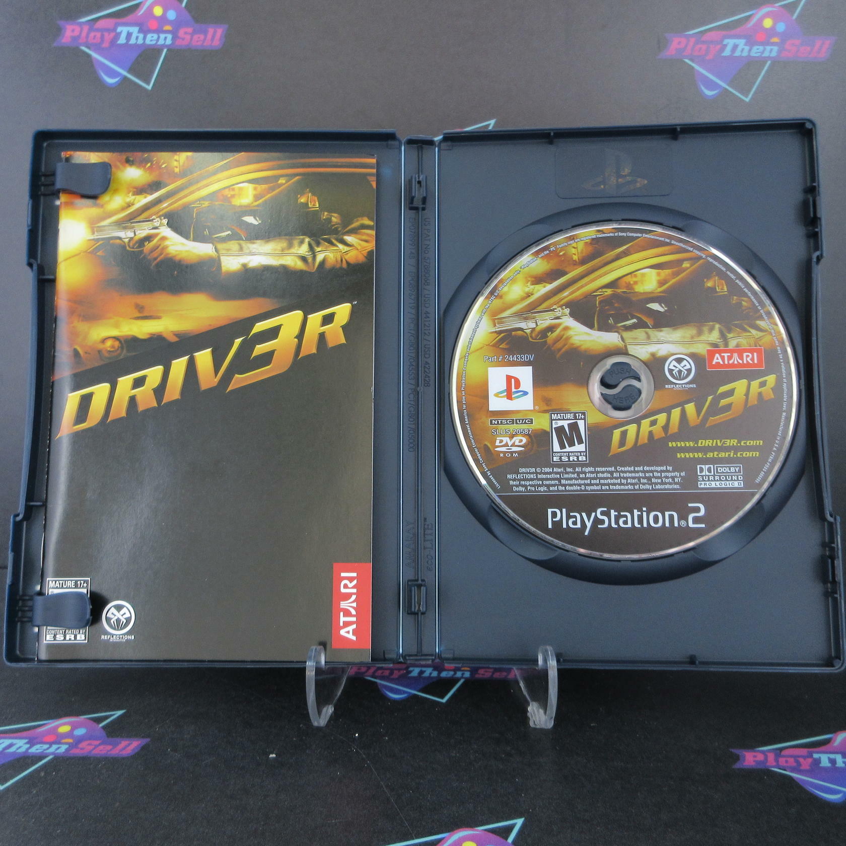 Driver 3 PlayStation 2 PS2 + Stickers - Like New