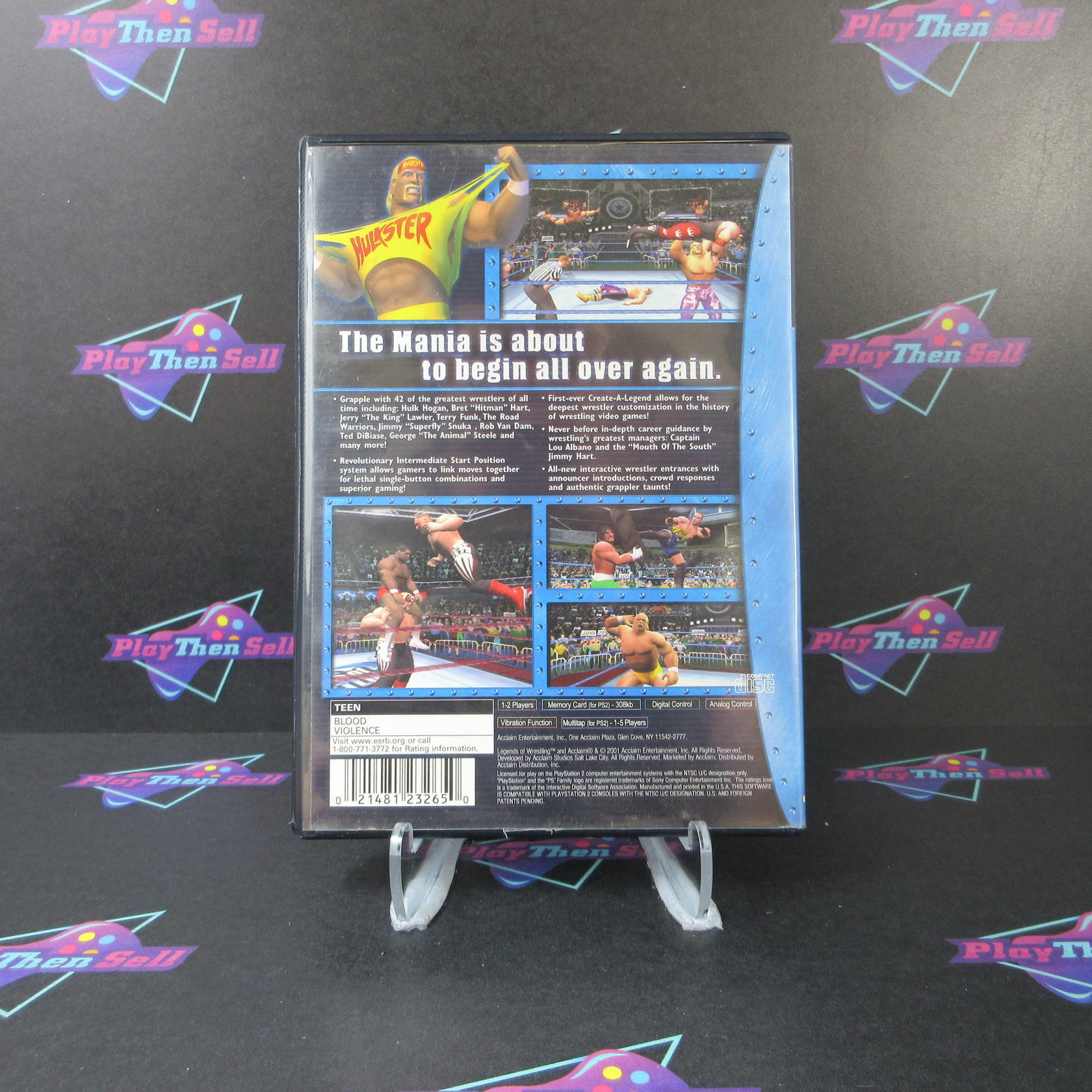 Legends of Wrestling PS2 PlayStation 2 - Very Good