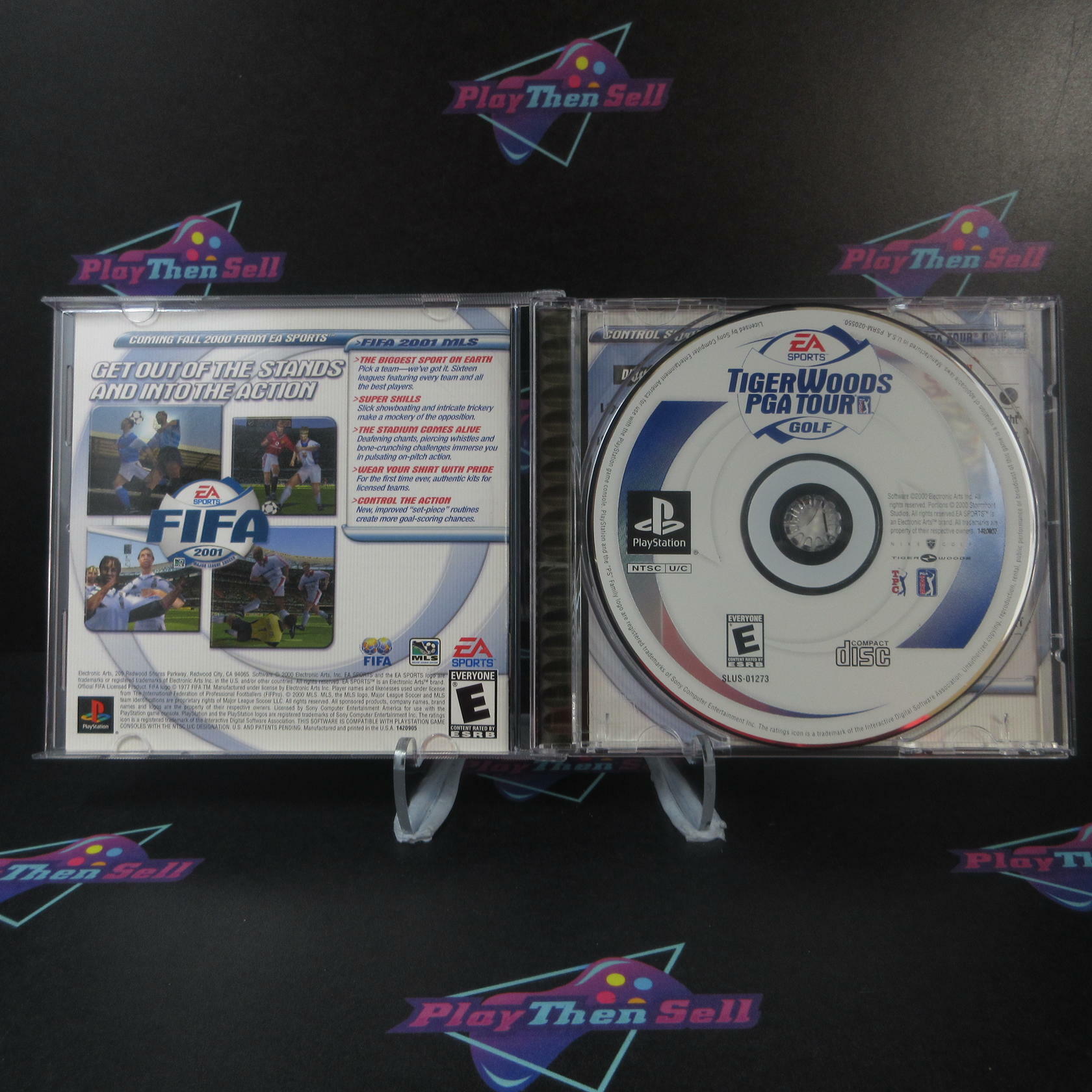 Tiger Woods PGA Tour Golf PS1 PlayStation 1 - Like New